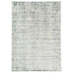 Mehraban Modern Design Mezzo Collection Wool & Silk Embossed Rug ESK408
