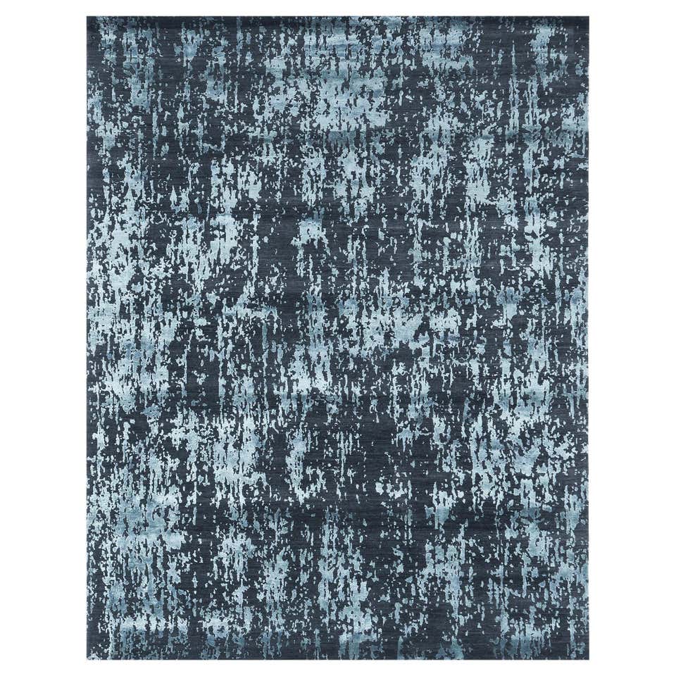 Modern Design Mezzo Collection Wool and Silk Embossed Rug from Mehraban ...
