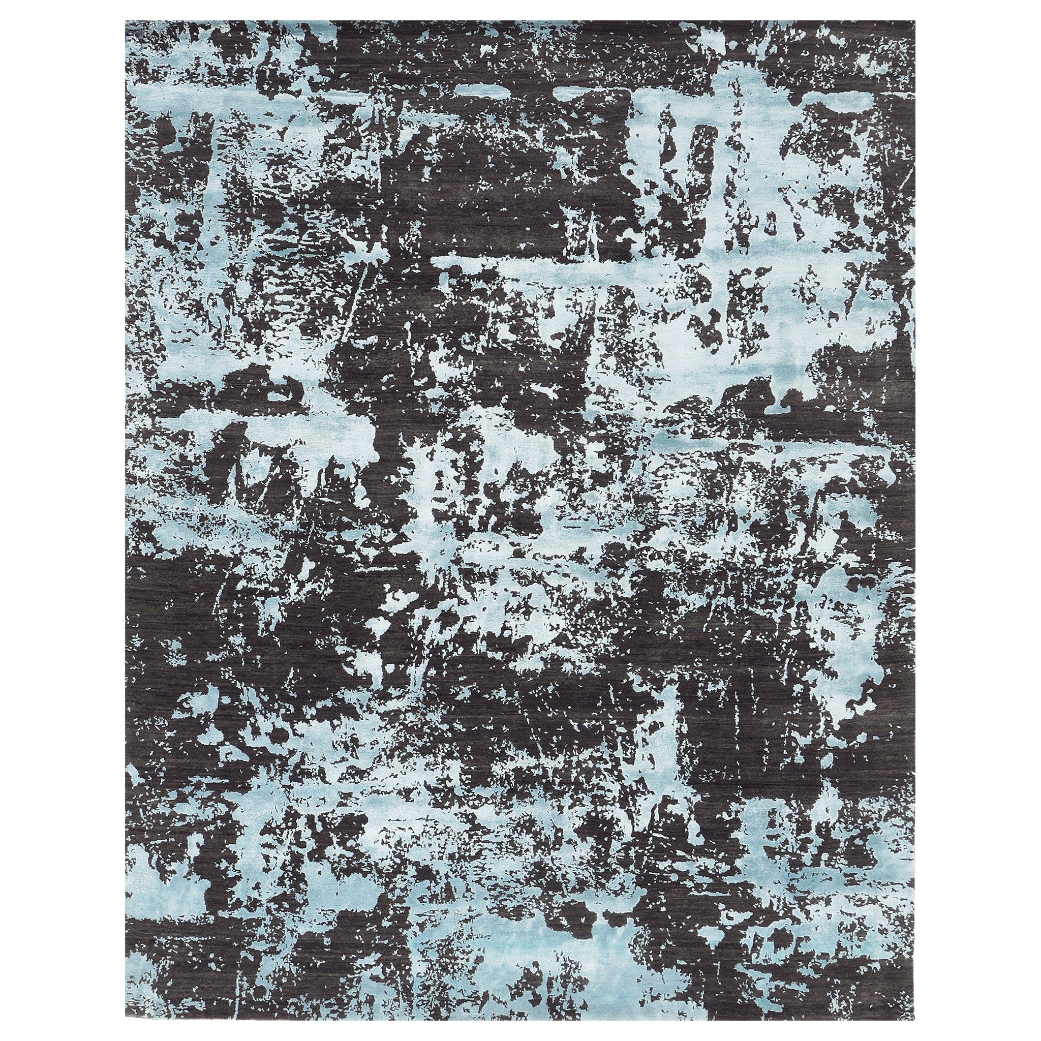 Tapis en laine et soie embossé Mehraban Modern Design Mezzo Collection ESK431
