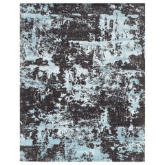 Mehraban Modern Design Mezzo Collection Wool & Silk Embossed Rug ESK431