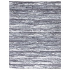 Mehraban Modern Design Mezzo Collection Wool & Silk Embossed Rug ESK433