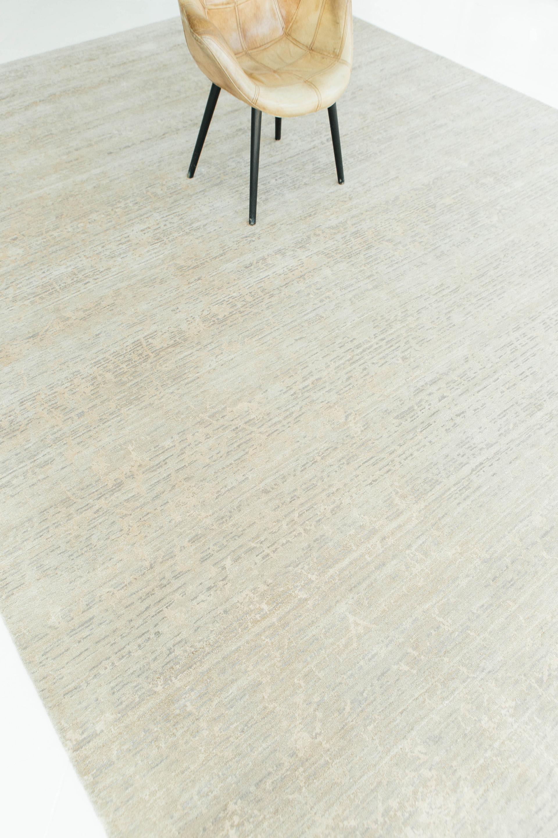 Mehraban Modern Design Mezzo Kollektion Teppich aus Wolle und Seide mit Prägung ESK633 im Zustand „Neu“ im Angebot in WEST HOLLYWOOD, CA