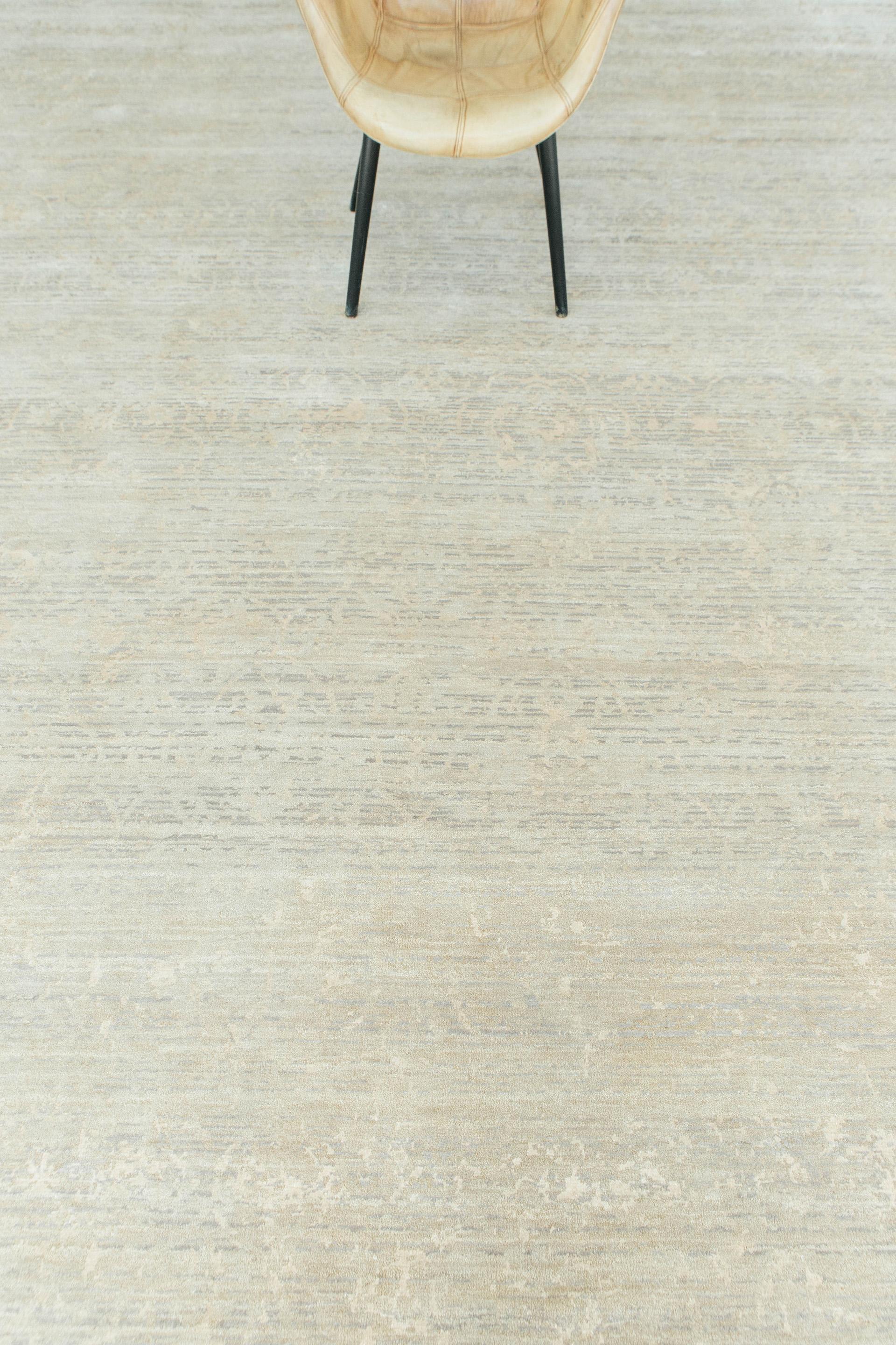 Mehraban Modern Design Mezzo Kollektion Teppich aus Wolle und Seide mit Prägung ESK633 (21. Jahrhundert und zeitgenössisch) im Angebot