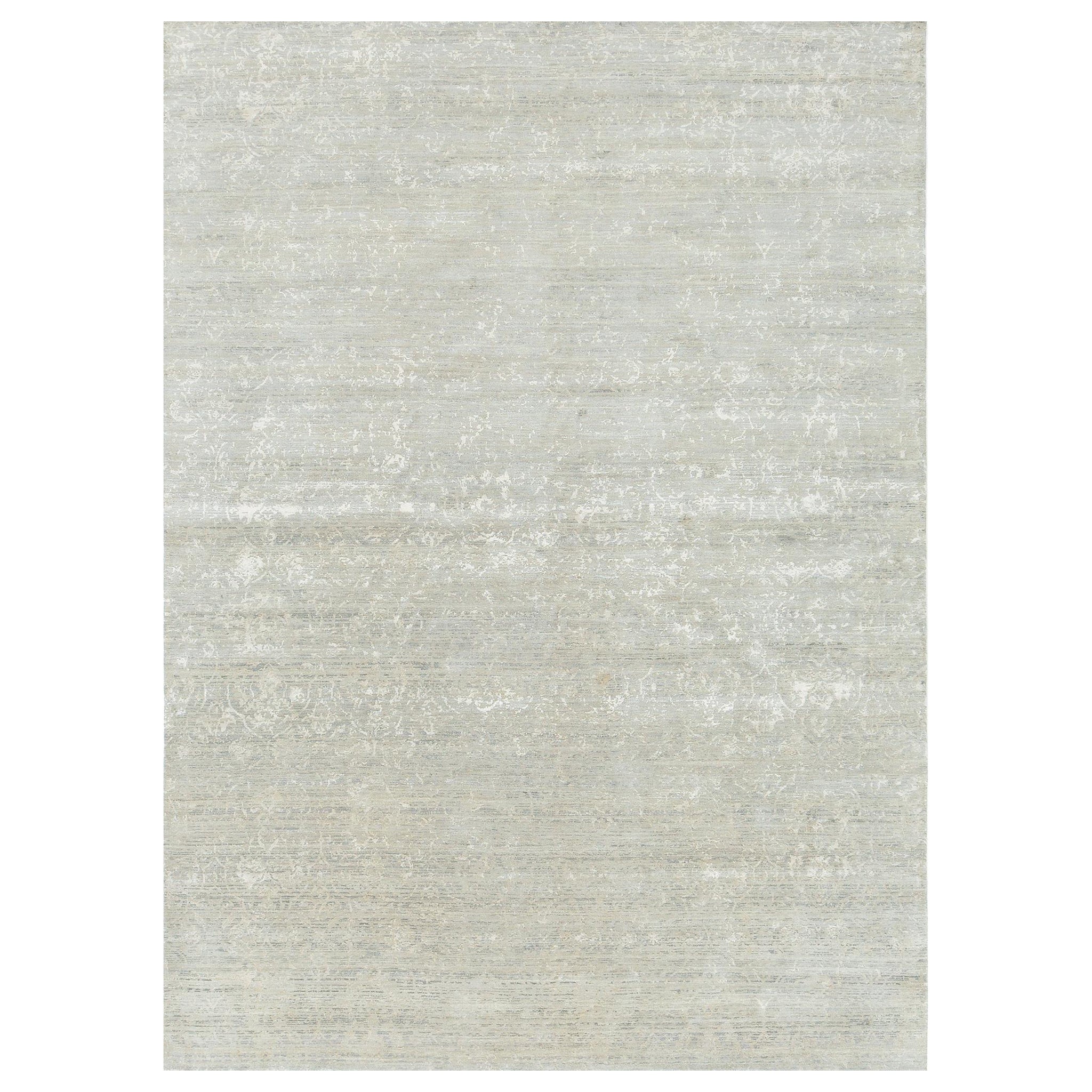 Mehraban Modern Design Mezzo Collection Tappeto in lana e seta goffrata ESK633 in vendita