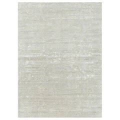 Mehraban Modern Design Mezzo Collection Wool & Silk Embossed Rug ESK633