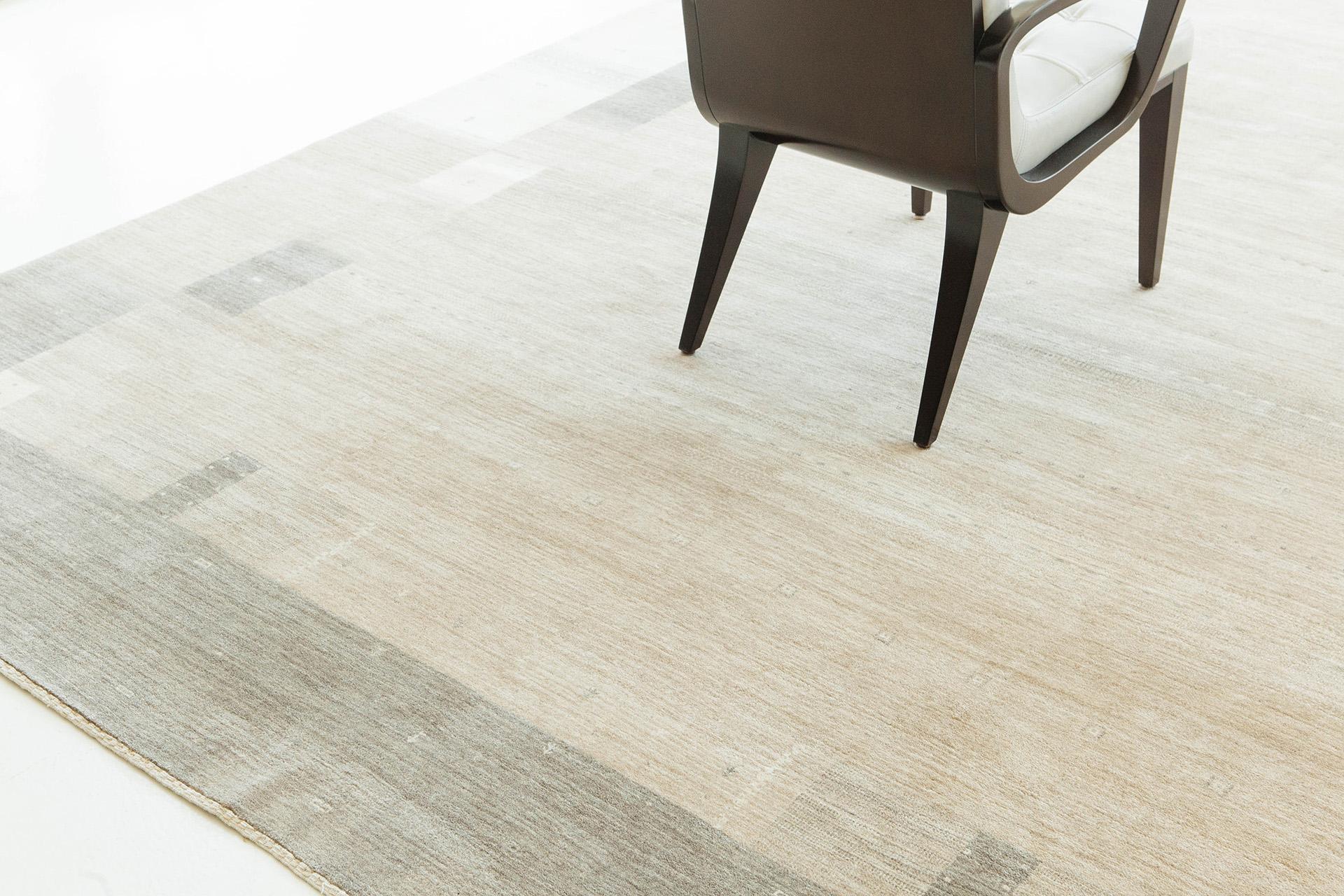Mehraban Modern Design Naturale Collection Rug Mente In New Condition For Sale In WEST HOLLYWOOD, CA