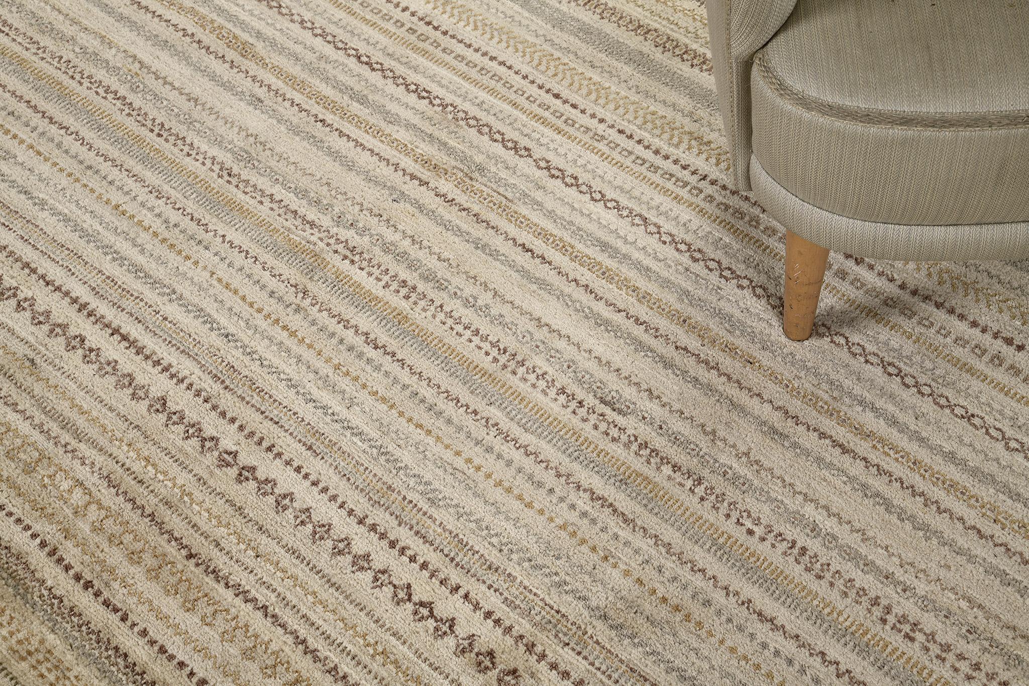 Mehraban Modern Design Naturale Collection Rug Ravi In New Condition For Sale In WEST HOLLYWOOD, CA