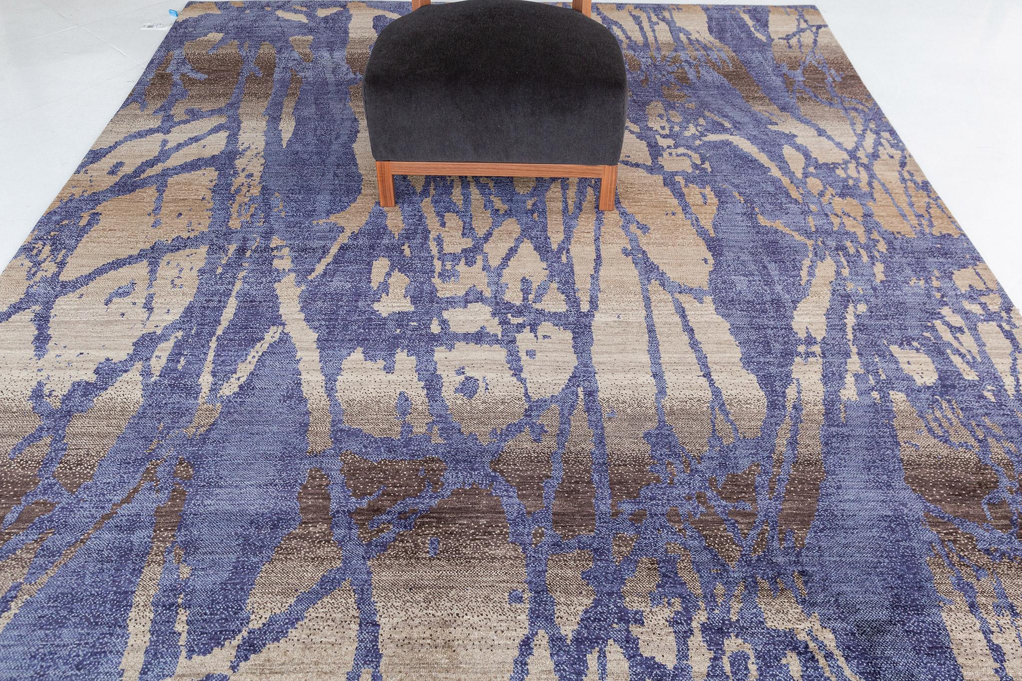 Mehraban Modern Design Naturale Collection Rug Zene In New Condition For Sale In WEST HOLLYWOOD, CA