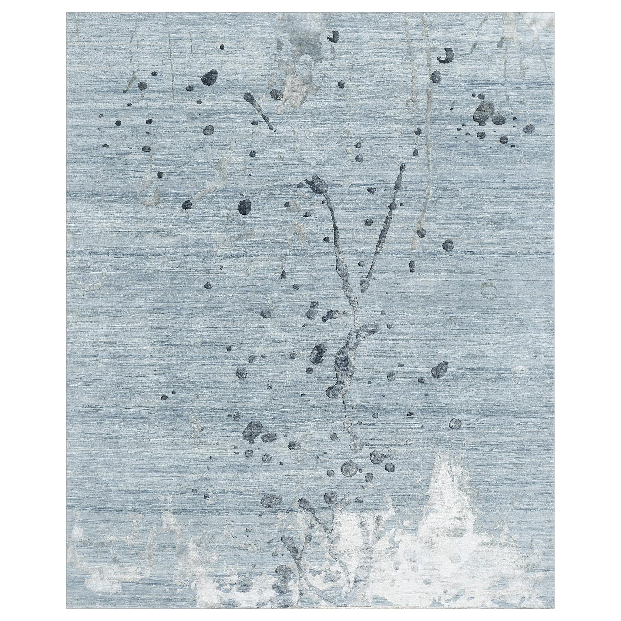 Mehraban Rugs, Tappeto in Lana e Seta dal Design Moderno, Spruzzo