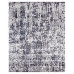 Mehraban Rugs 10140A in lana e seta di bambù dal design moderno