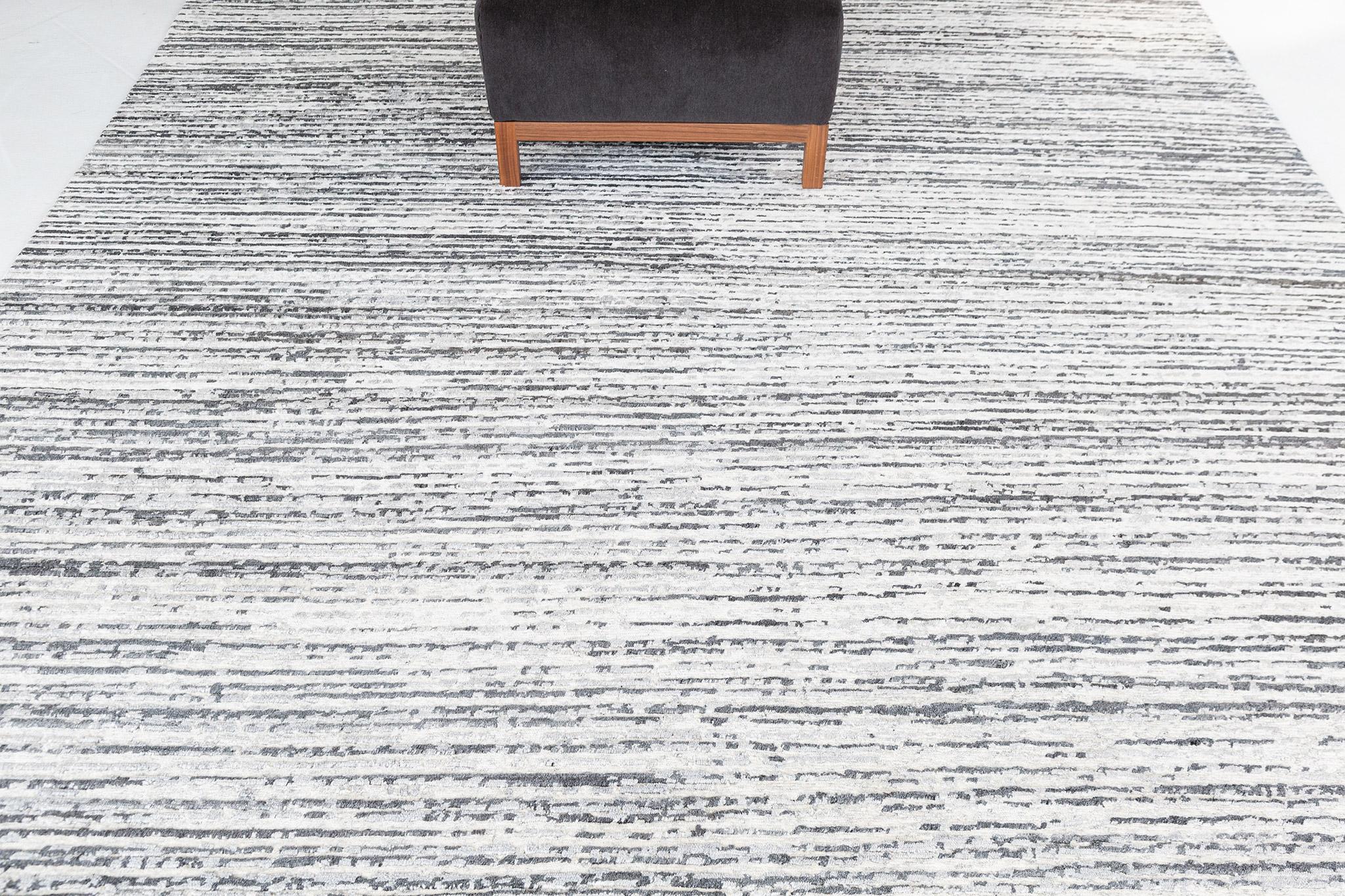 Mehraban Moderner Teppich aus Wolle und Baumwolle 10093A im Zustand „Neu“ im Angebot in WEST HOLLYWOOD, CA