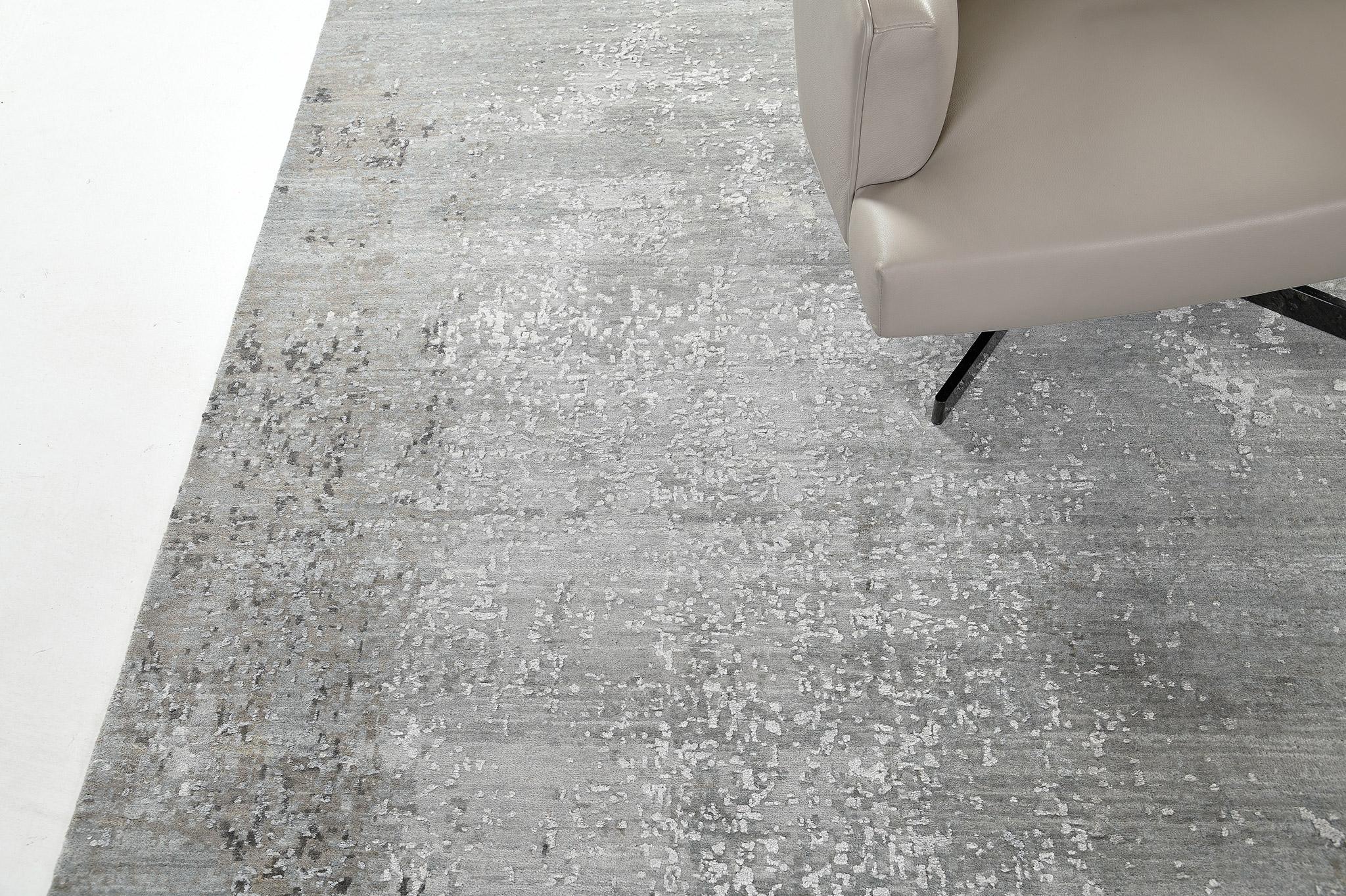 Annodato a mano Mehraban Modern Design Wool & Silk Rugs Allure CE8502 in vendita