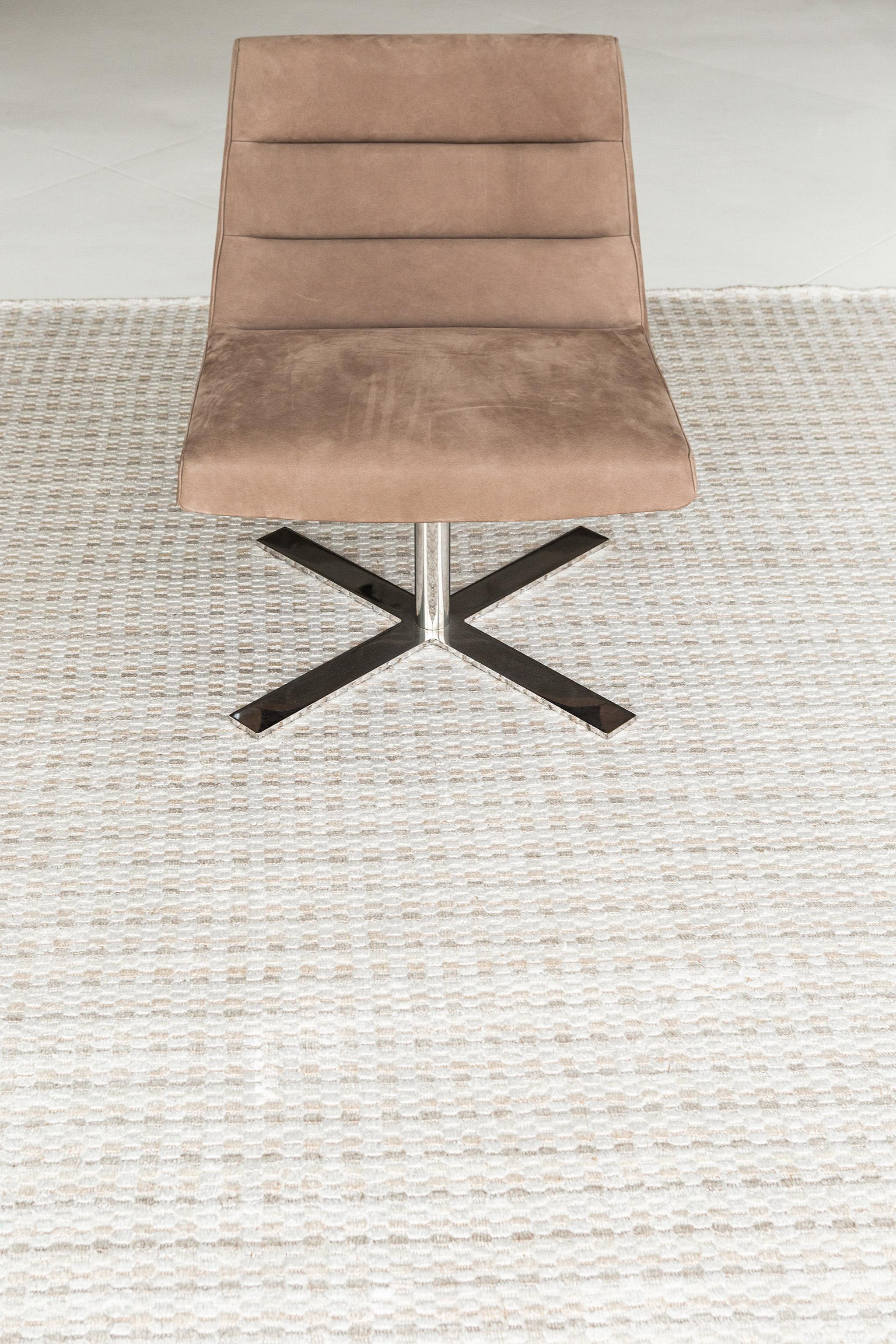 Hand-Knotted Mehraban Modern Hand Loom Rug Luca Collection For Sale