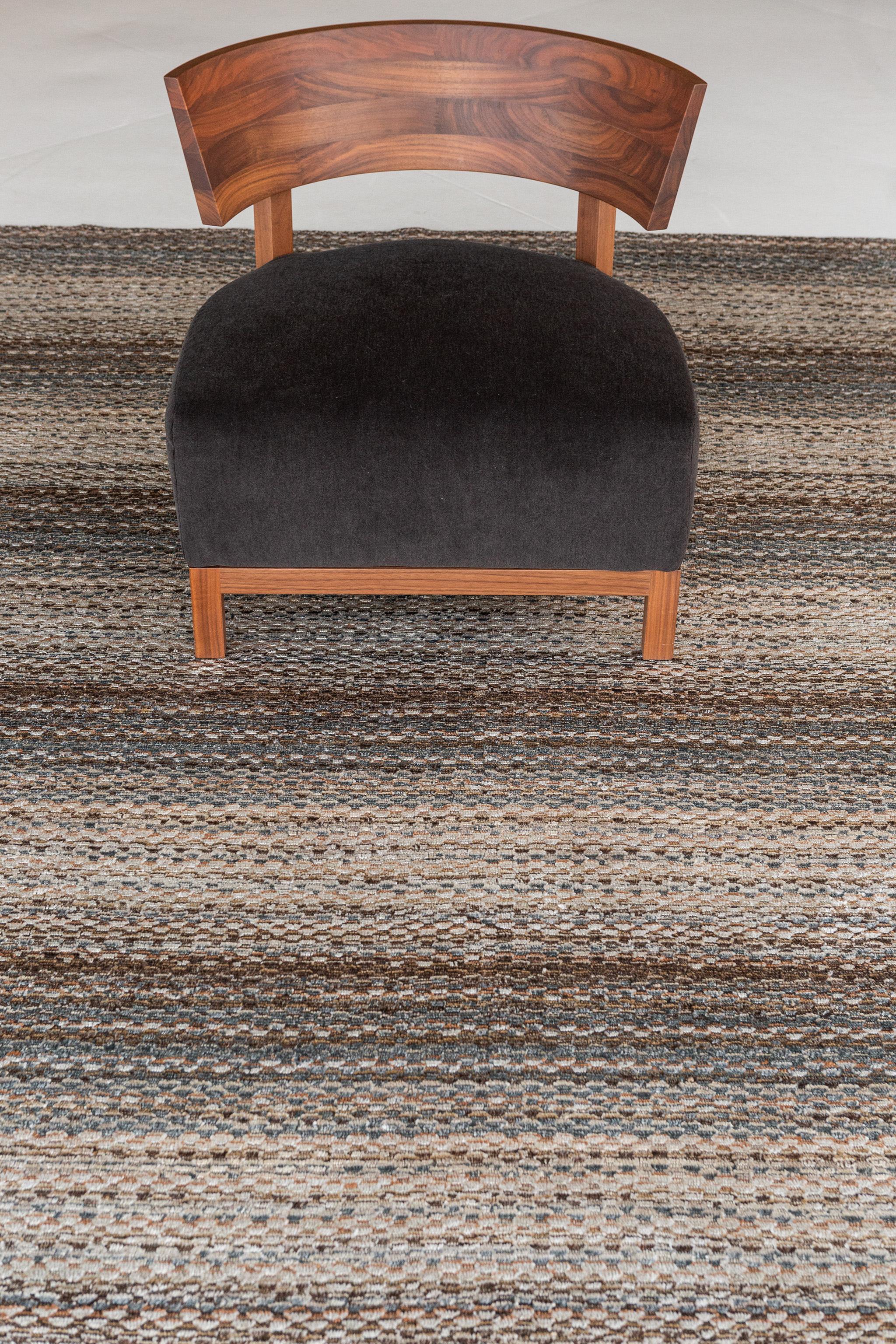 Mehraban Modern Hand Loom Rug Luca Collection In New Condition For Sale In WEST HOLLYWOOD, CA