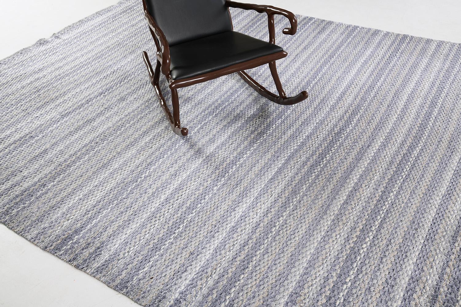Mehraban Modern Hand Loom Rug Luca Collection In New Condition For Sale In WEST HOLLYWOOD, CA
