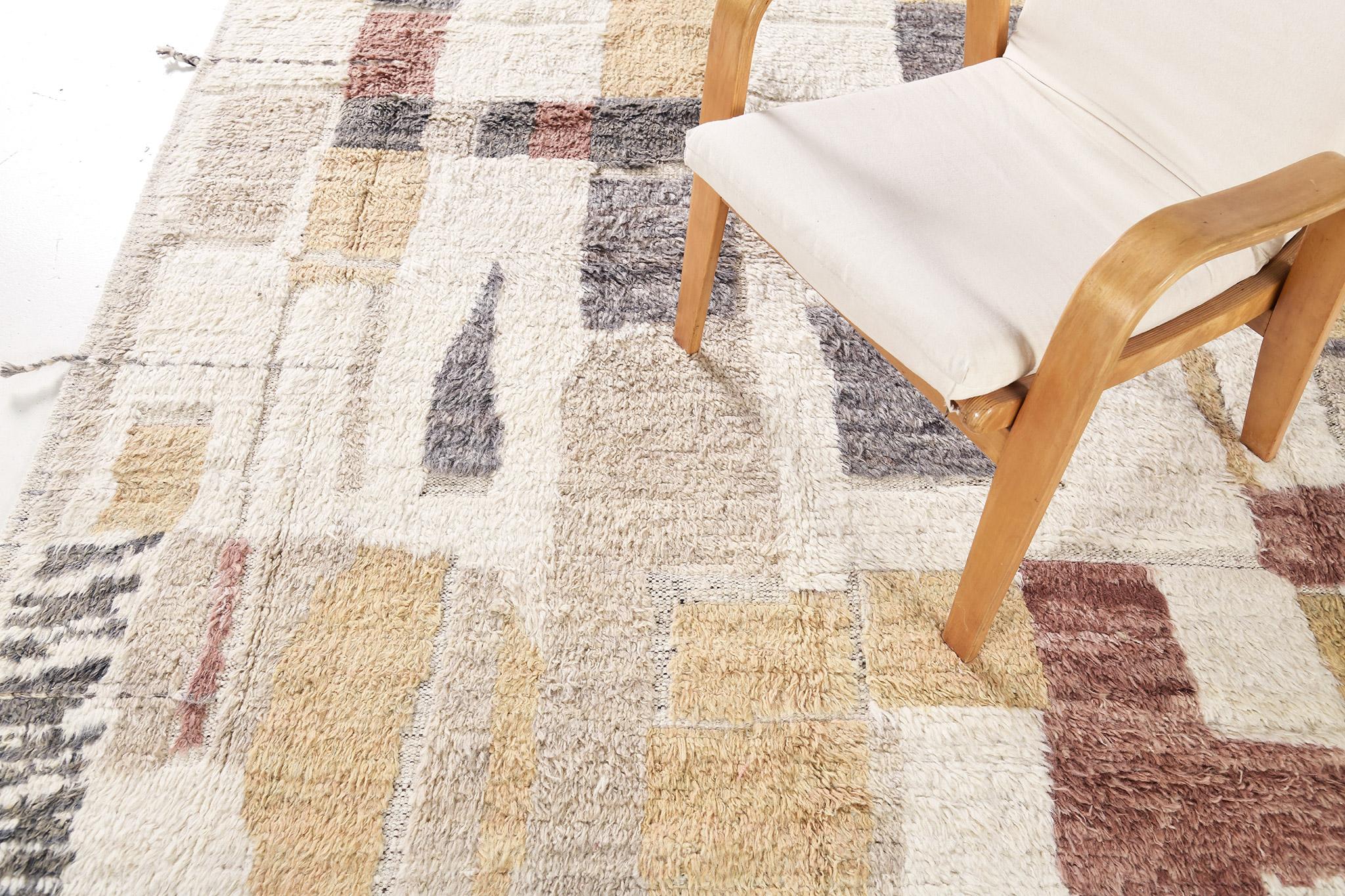 Myza is gorgeous wool textured to look weathered as it combines special design elements for the modern design world. Its weaving of natural earth tones and playfulness is suitable for many interiors and is what makes the Atlas Collection so unique