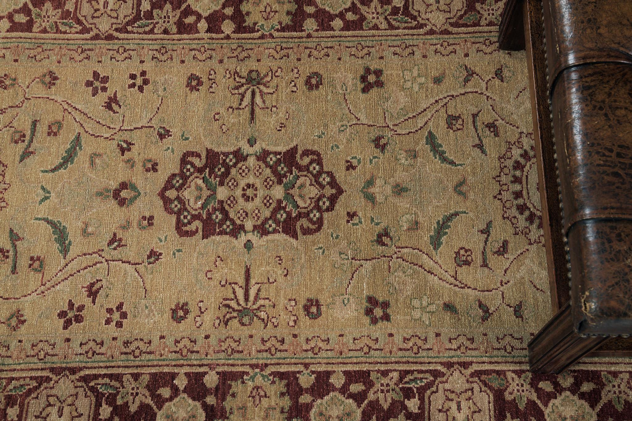 Afghano Mehraban Rugs con tintura naturale Agra Revival D5378 in vendita