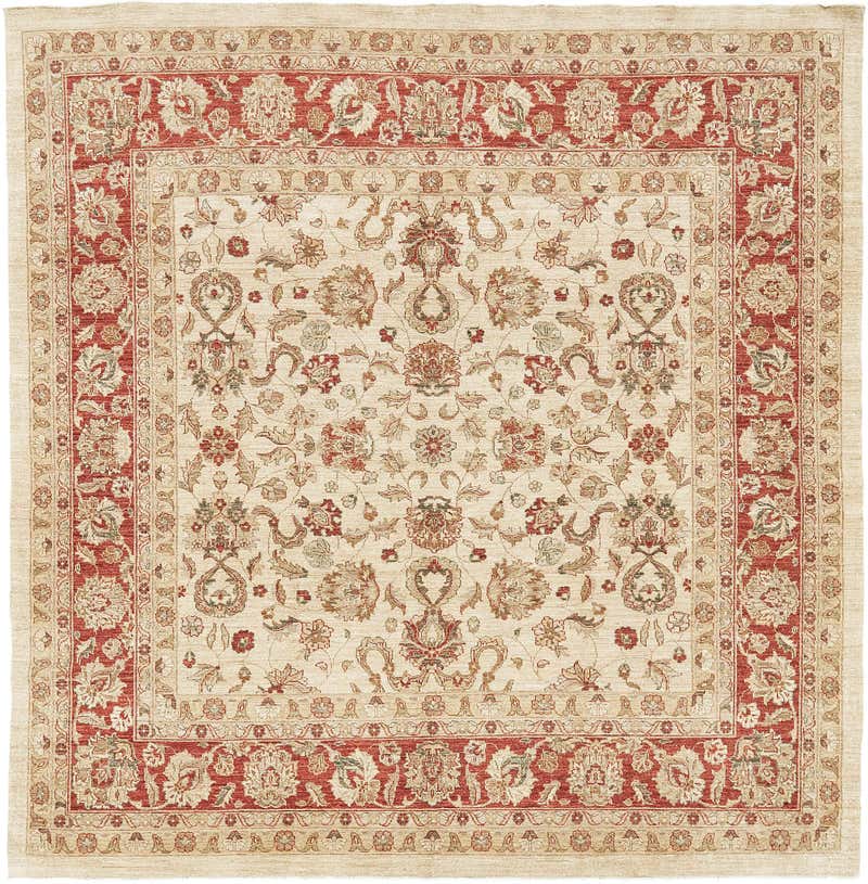 Mehraban Natural Dye Allover Mahal Design Rug Divine Collection Square ...