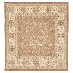 Mehraban Natural Dye Allover Mahal Revival Square Rug