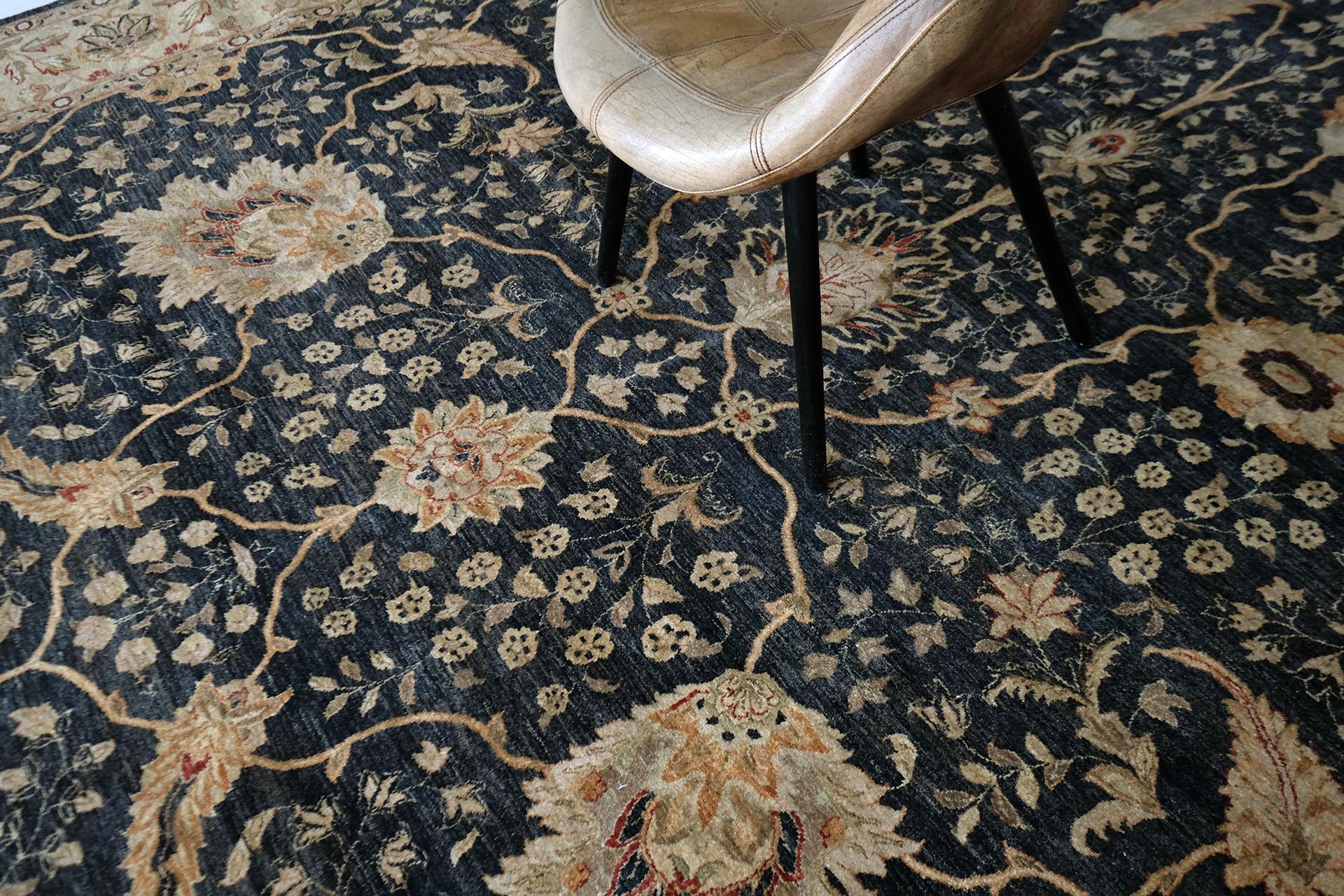 Mehraban Natural Dye Antique Oushak Revival Rug For Sale 2