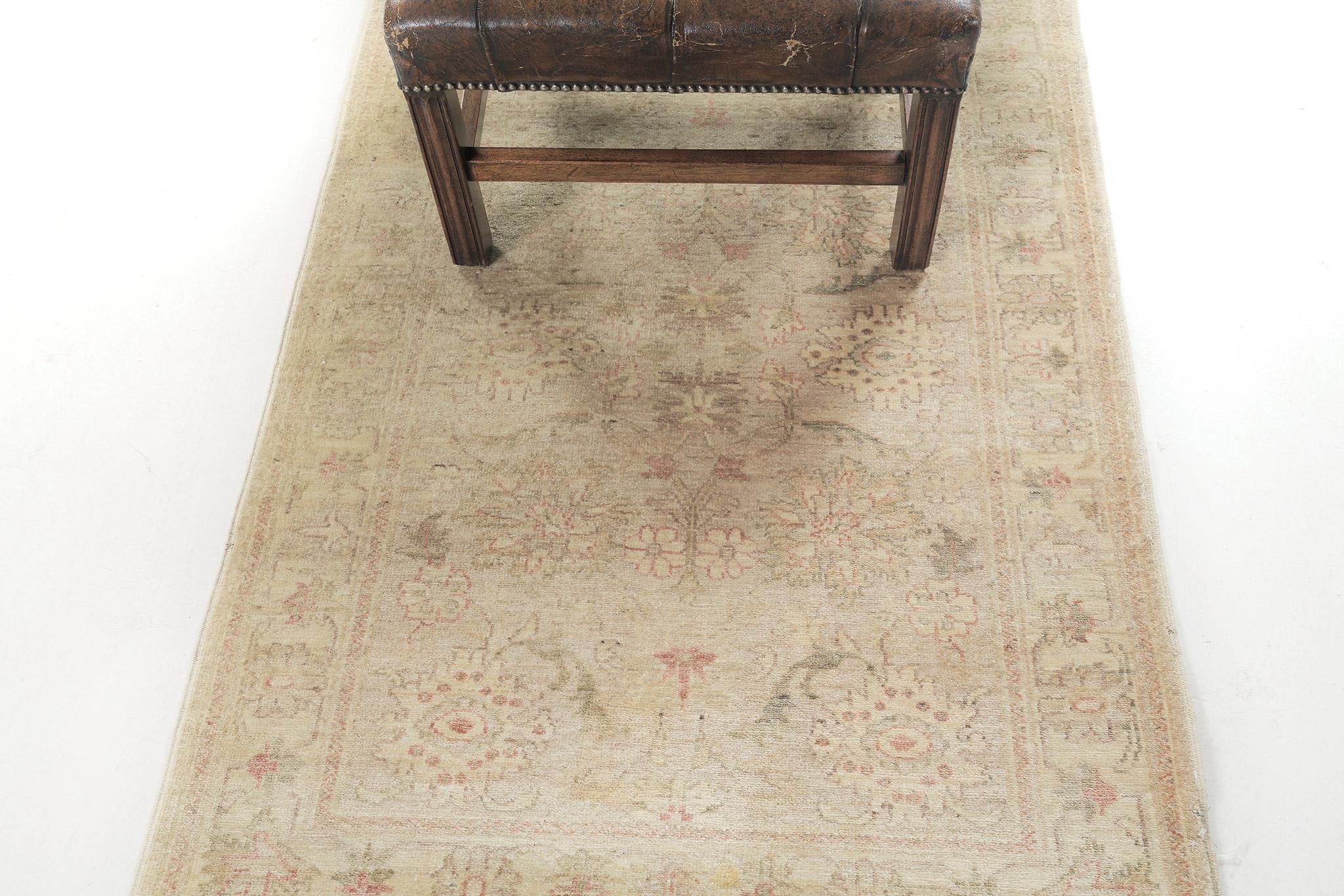 Afghan Tapis néo- sultanabad ancien Mehraban teinté naturellement en vente