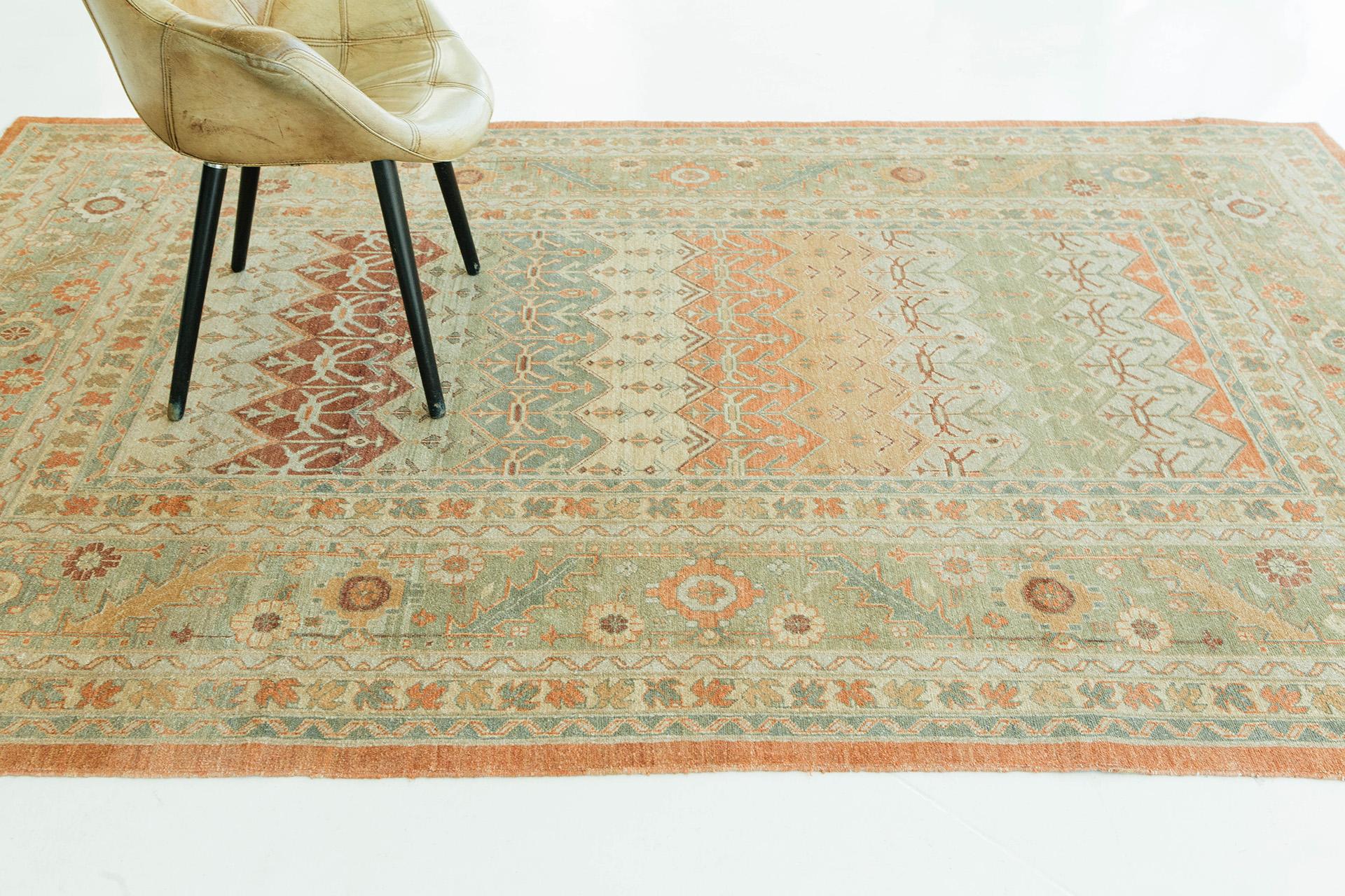 Mehraban Rugs con tintura naturale e disegno a pannelli in stile Bakhtiari D5105 In condizioni Nuovo in vendita a WEST HOLLYWOOD, CA