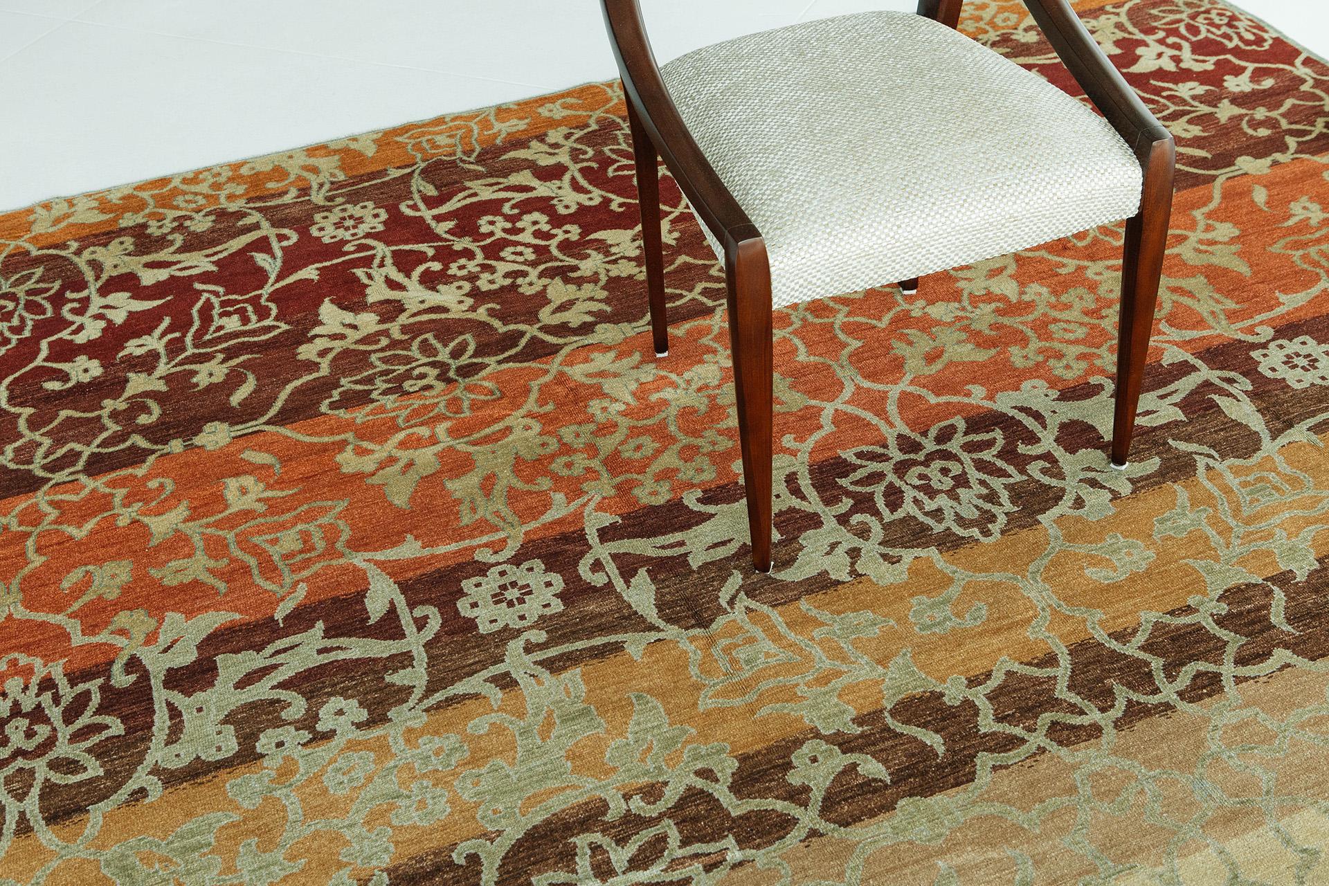 Armenian Mehraban Natural Dye Contemporary Design Divine Collection D5191 For Sale