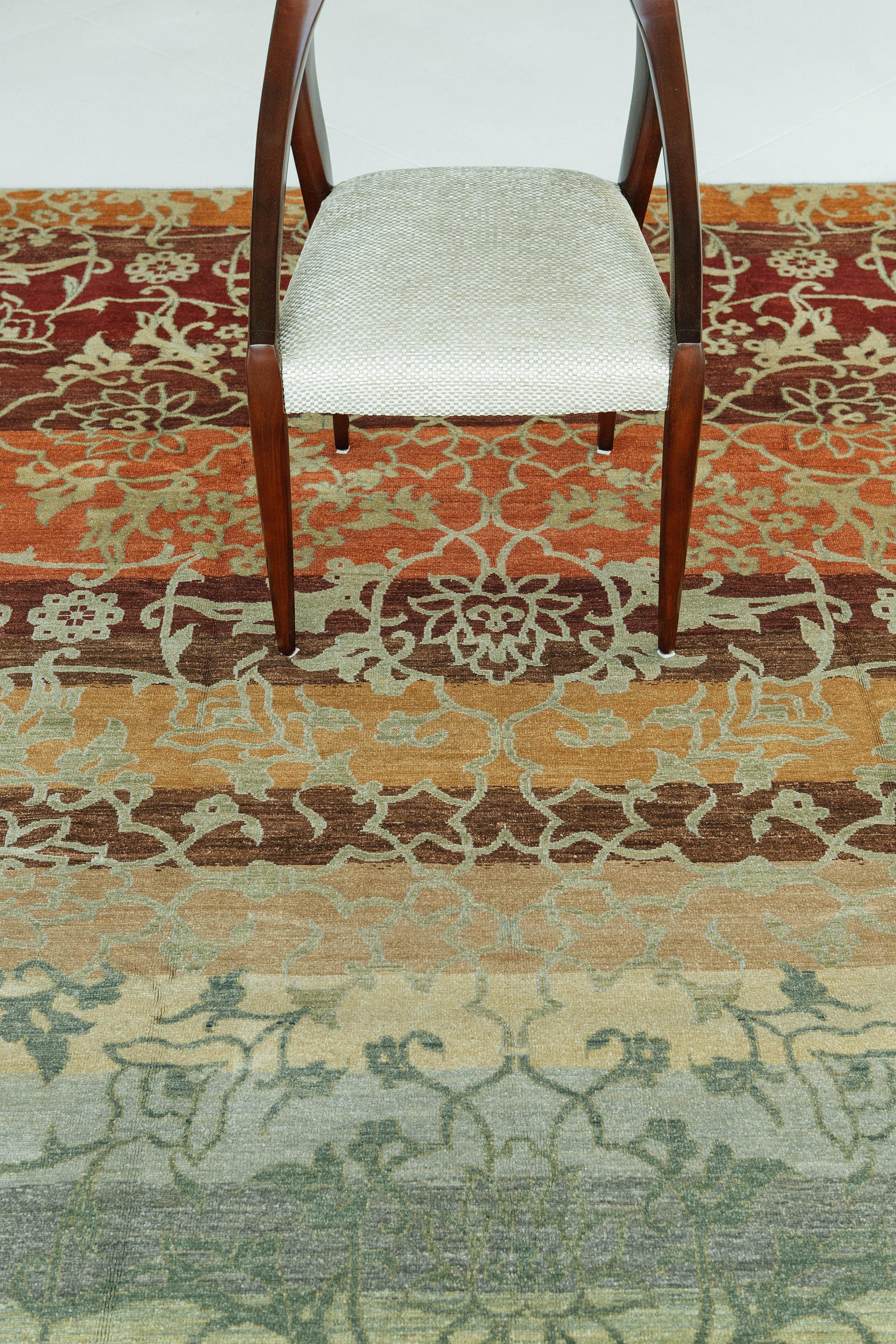 Wool Mehraban Natural Dye Contemporary Design Divine Collection D5191 For Sale