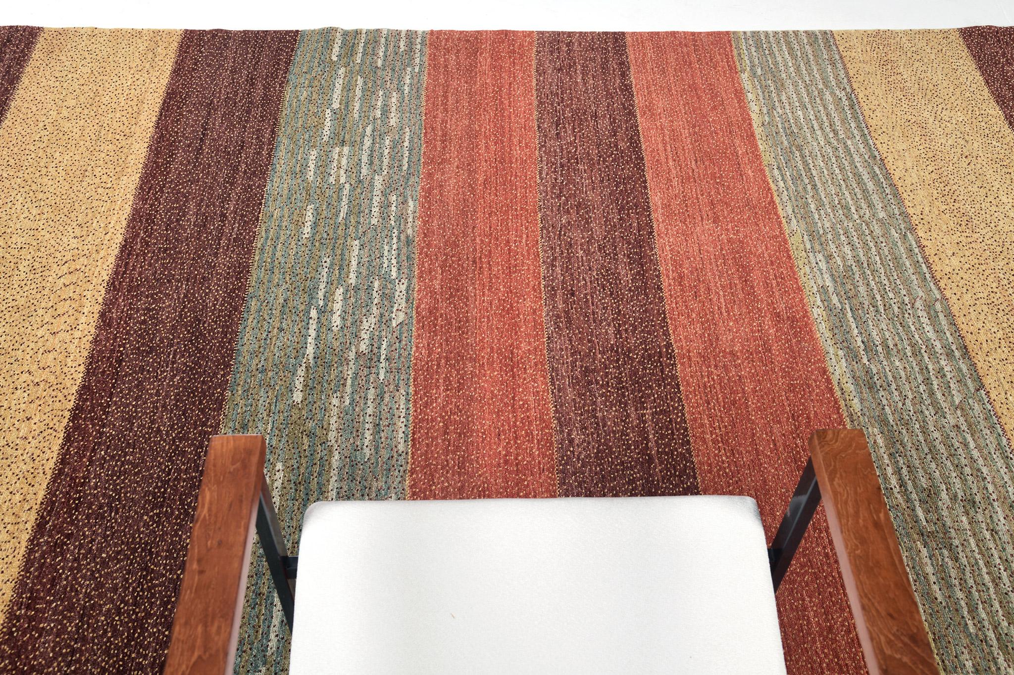 Mehraban Tinte Natural Diseño Contemporáneo Colección Mondrian D5039 en venta 5