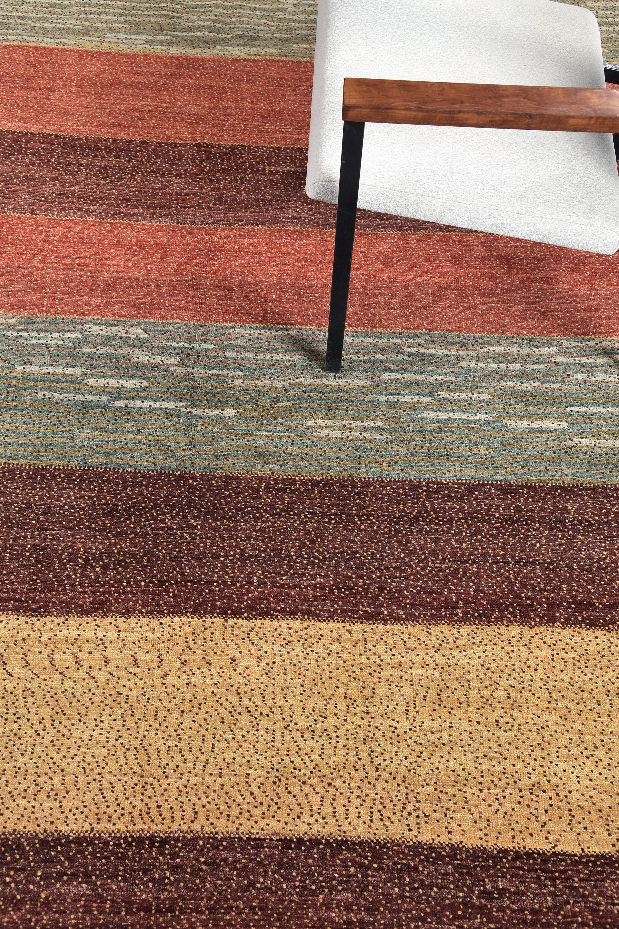 Mehraban Tinte Natural Diseño Contemporáneo Colección Mondrian D5039 en venta 6