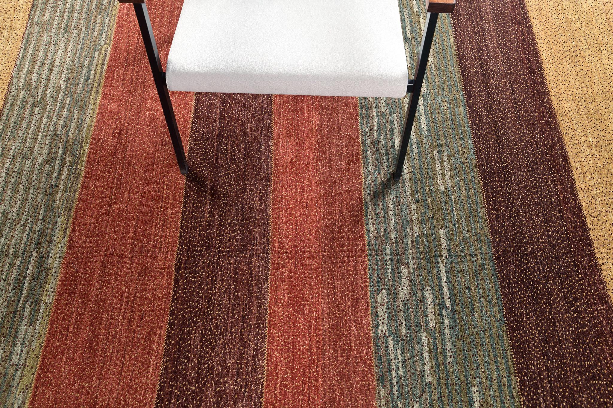 Mehraban Tinte Natural Diseño Contemporáneo Colección Mondrian D5039 Lana en venta