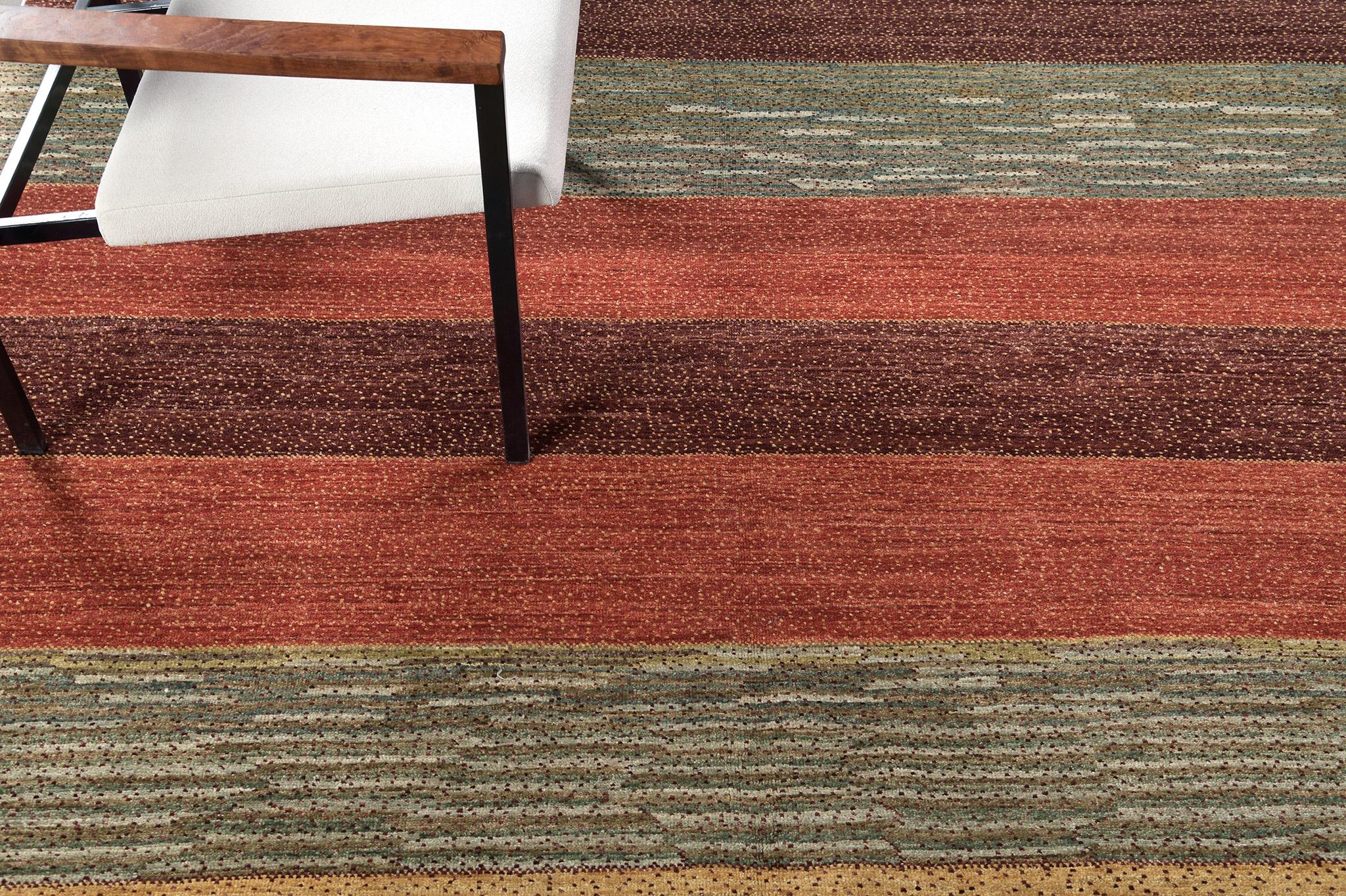 Mehraban Tinte Natural Diseño Contemporáneo Colección Mondrian D5039 en venta 1