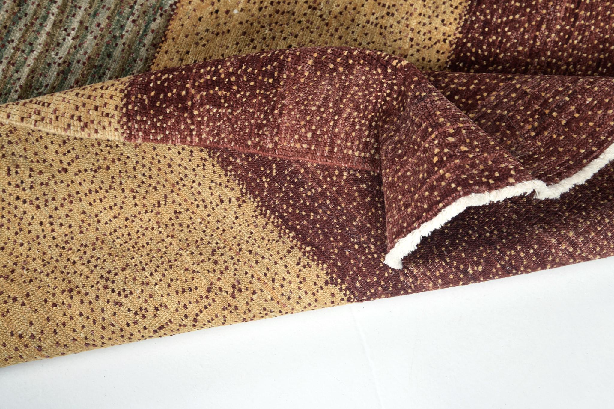 Mehraban Tinte Natural Diseño Contemporáneo Colección Mondrian D5039 en venta 2