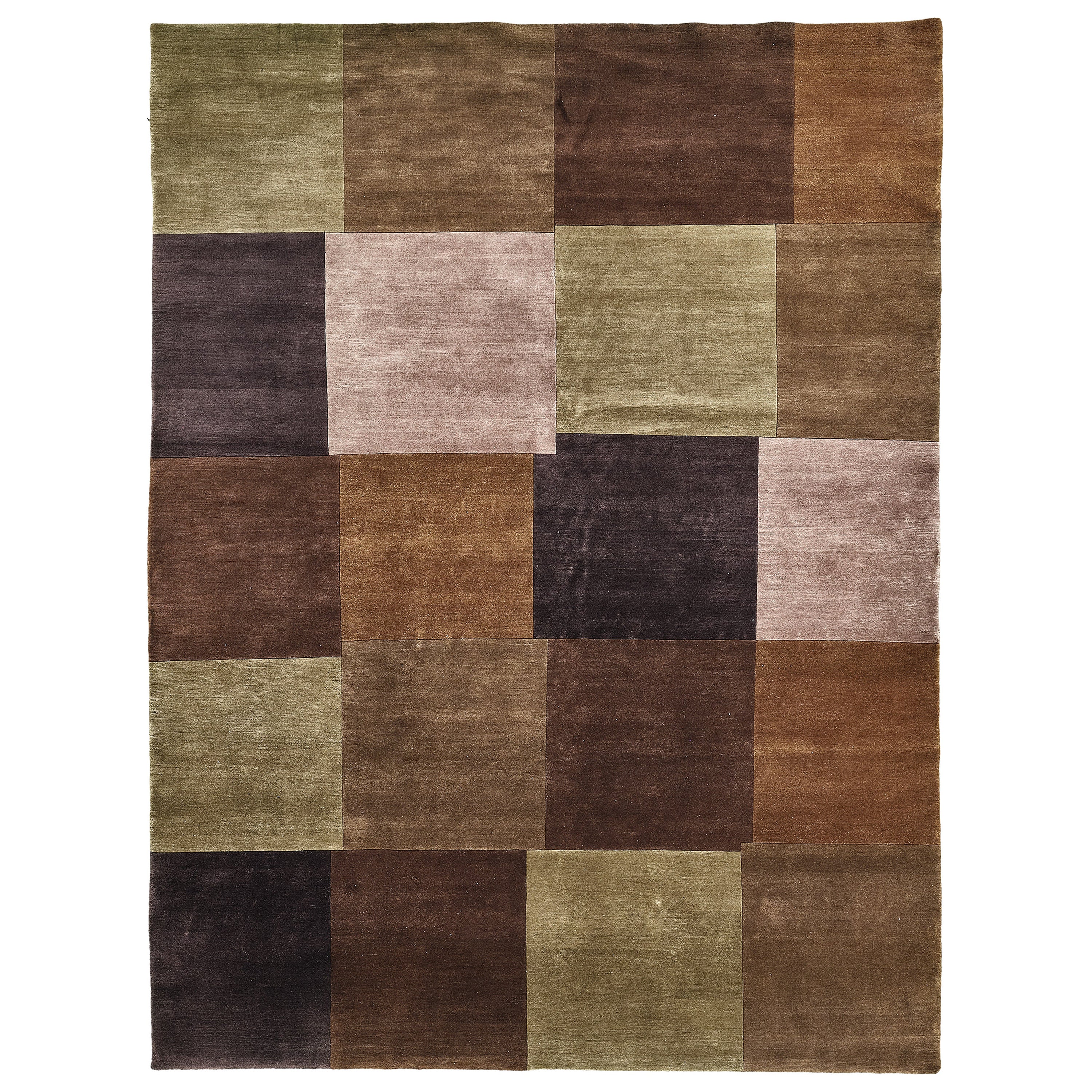 Mehraban Naturfarbener Teppich in zeitgenössischem Design der Mondrian-Kollektion