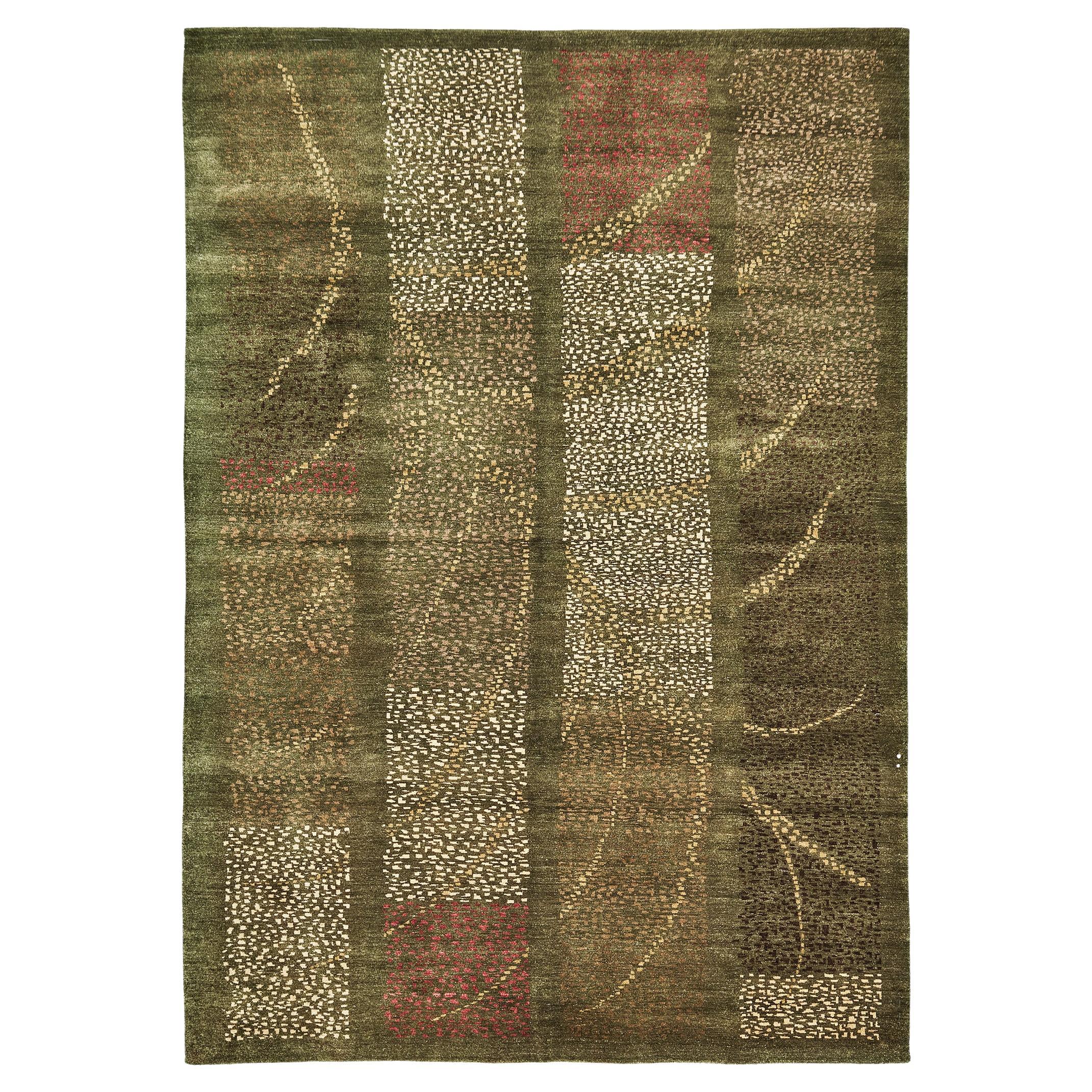 Mehraban Natural Dye Contemporary Design Rug Mondrian Collection