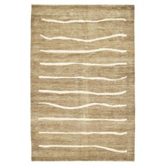 Tapis design contemporain Mehraban teinté à la teinture naturelle collection Mondrian