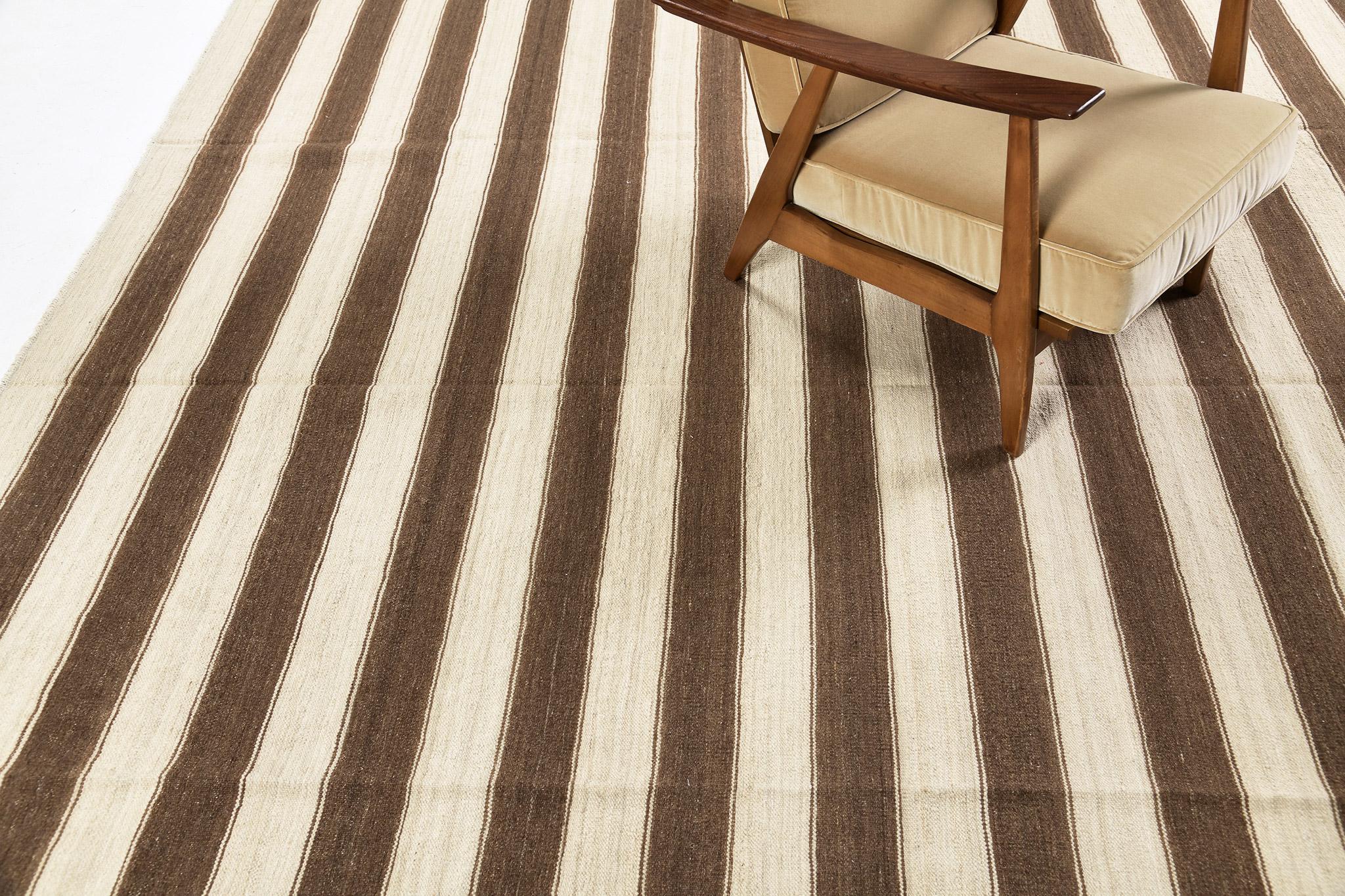 Wool Mehraban Natural Dye Flat Weave Kilim For Sale