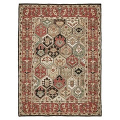 Mehraban Natural Dye Josheghan Panel Design Rug D376 Divine.