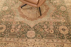 Mehraban Naturfarbener Mamluk Revival Bliss Kollektion Quadratischer Teppich