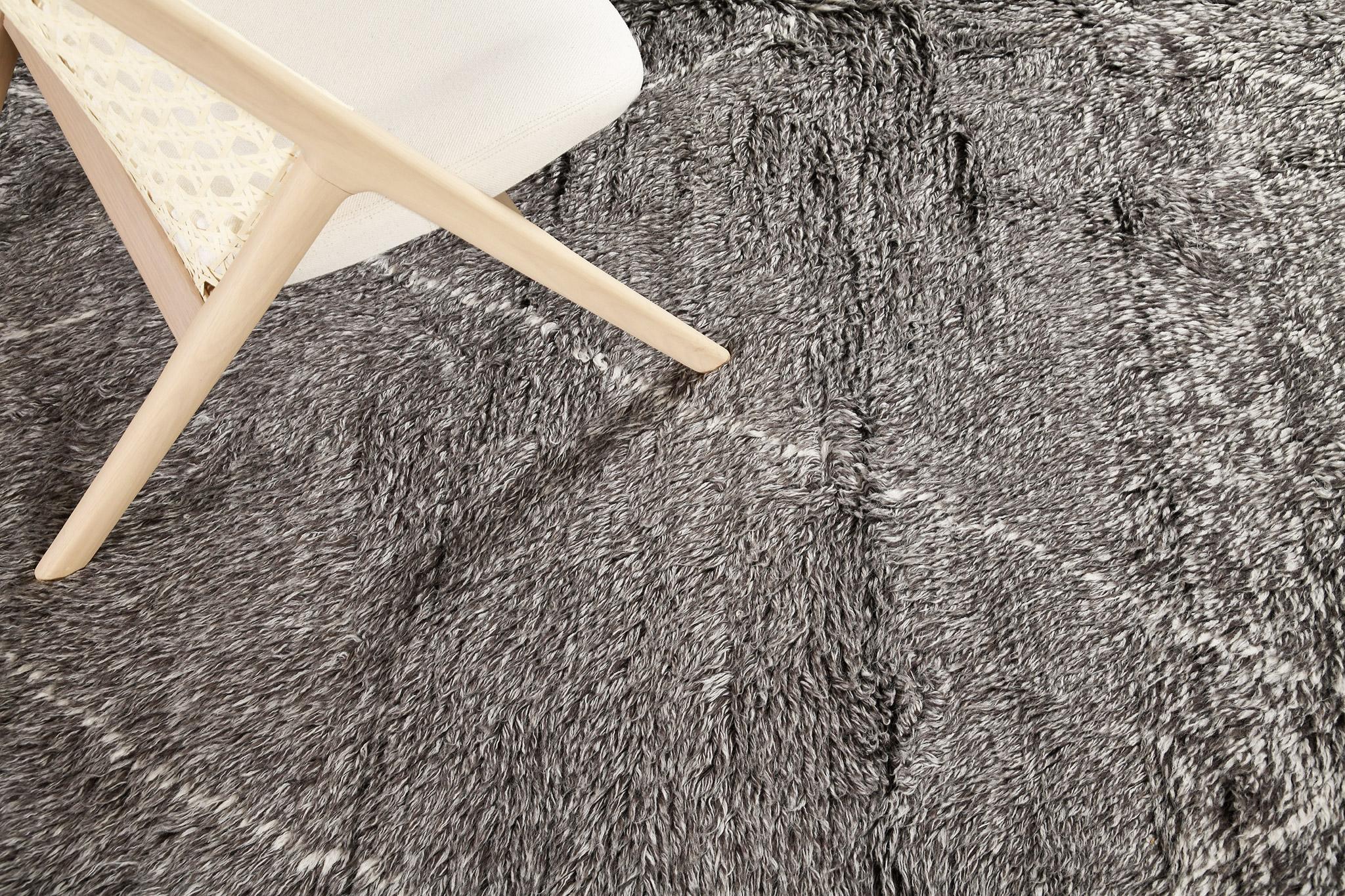 Hand-Knotted Mehraban Natural Dye Moroccan Style Denali Collection For Sale
