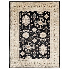 Tapis néo-Oushak Mehraban Natural Dye