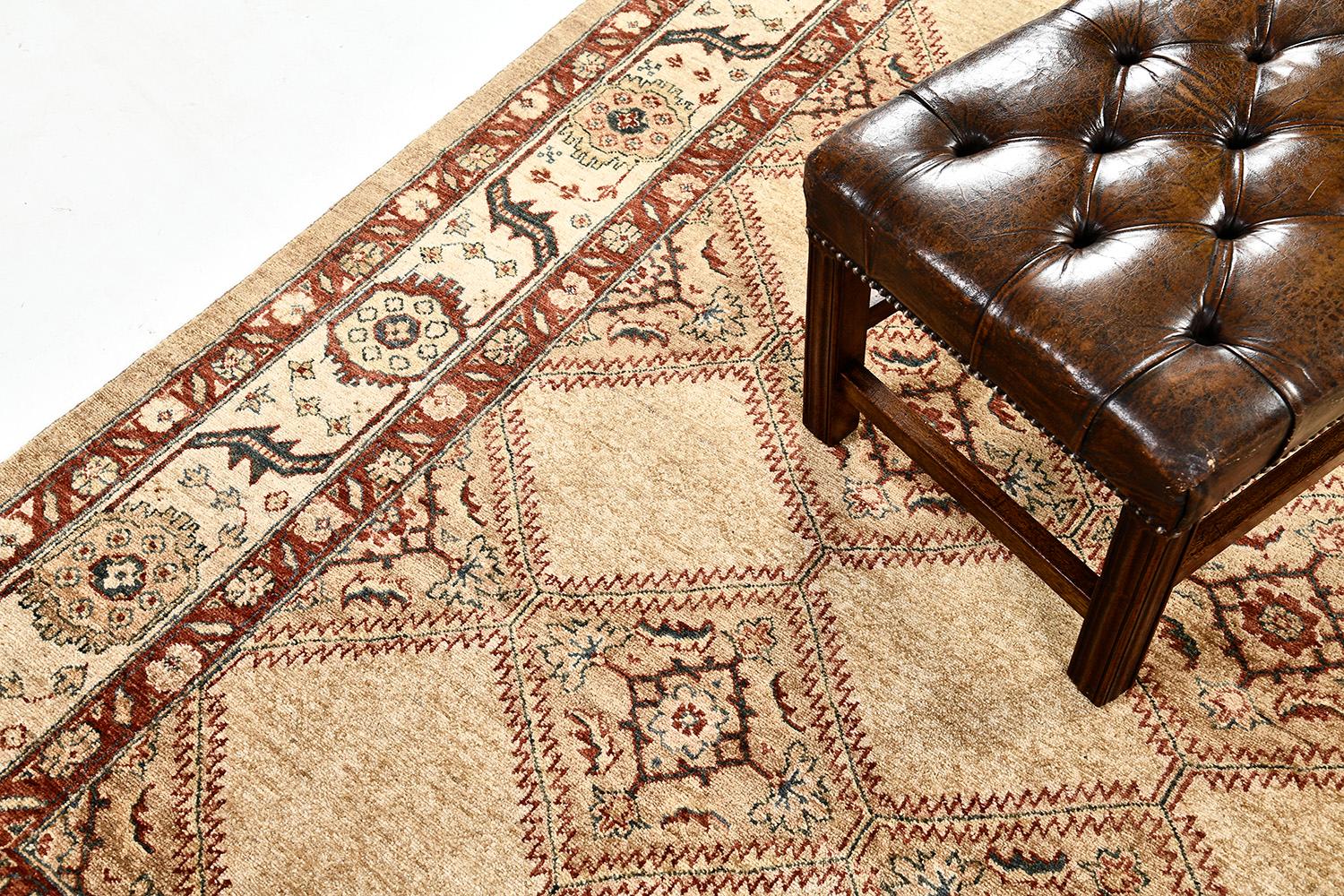 Hand-Knotted Mehraban Natural Dye Sarab Revival Rug For Sale