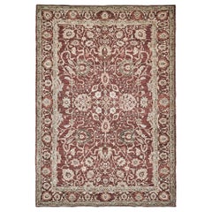 Mehraban Naturfarbener Sarouk Farahan-Teppich im Farahan-Stil D70 Fable