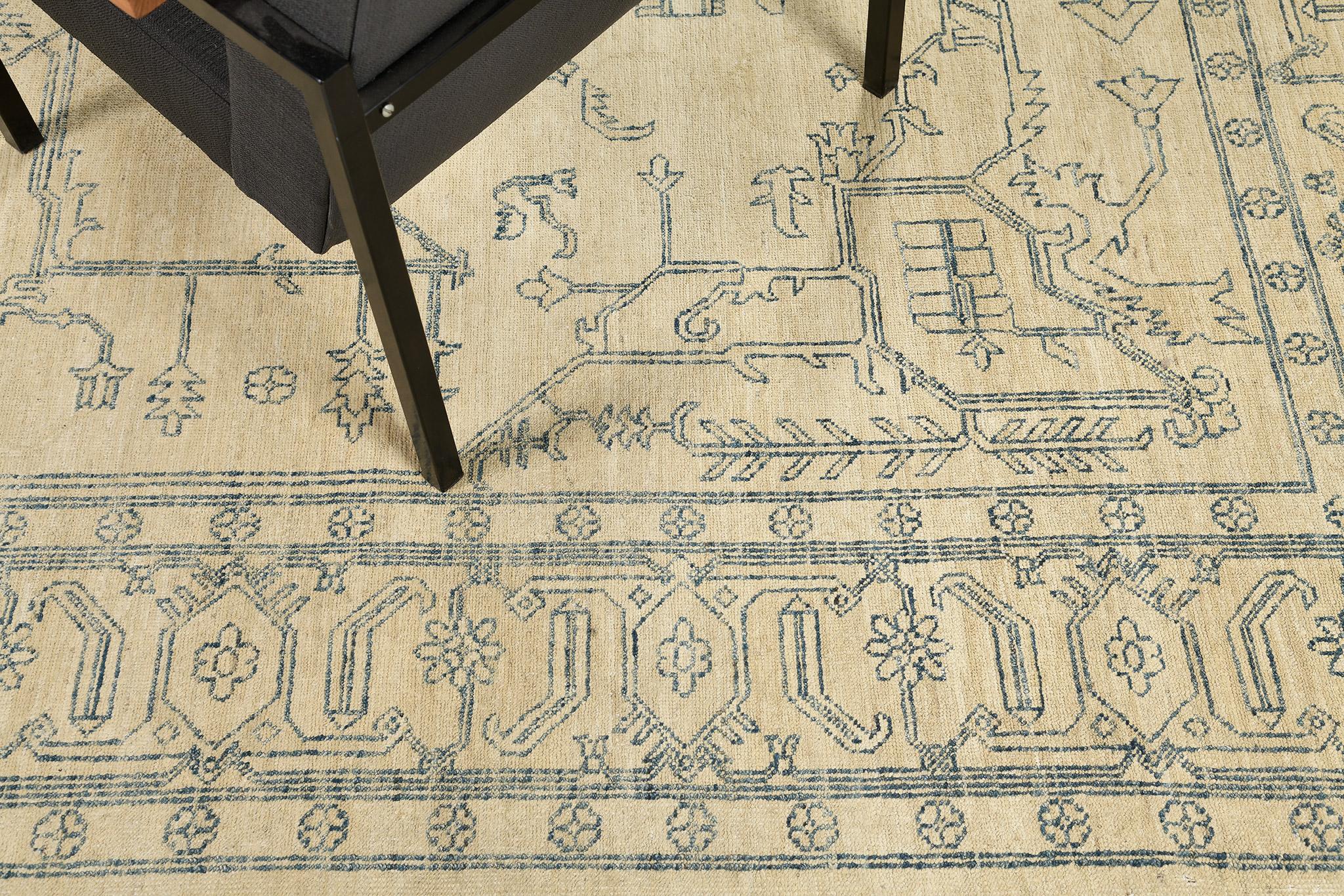 Mehraban Alfombra Shirvan Revival de Tinte Natural Siglo XXI y contemporáneo en venta