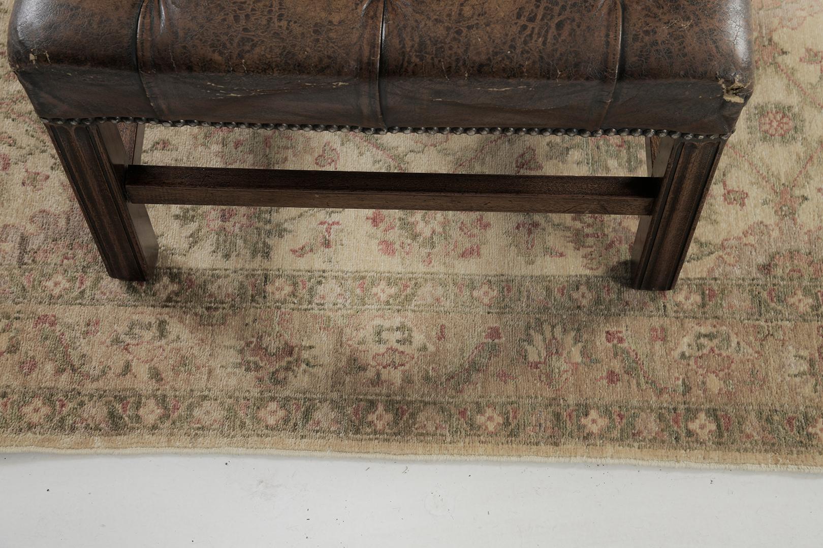 Laine Mehraban Sultanabad Design D244 Divine Runner teinture naturelle en vente