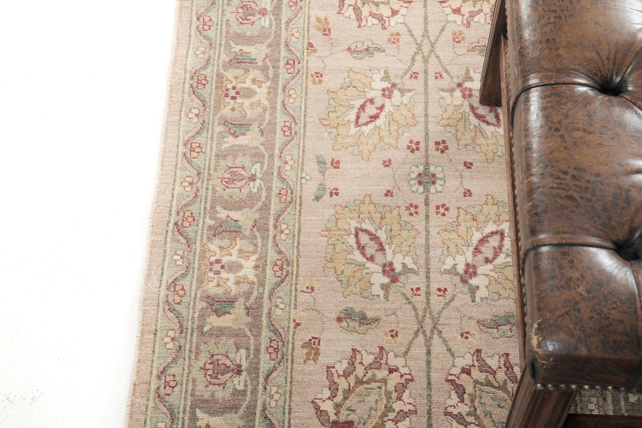 Mehraban Läufer Divine mit Naturfarben im Sultanabad-Design (Zentralasiatisch) im Angebot