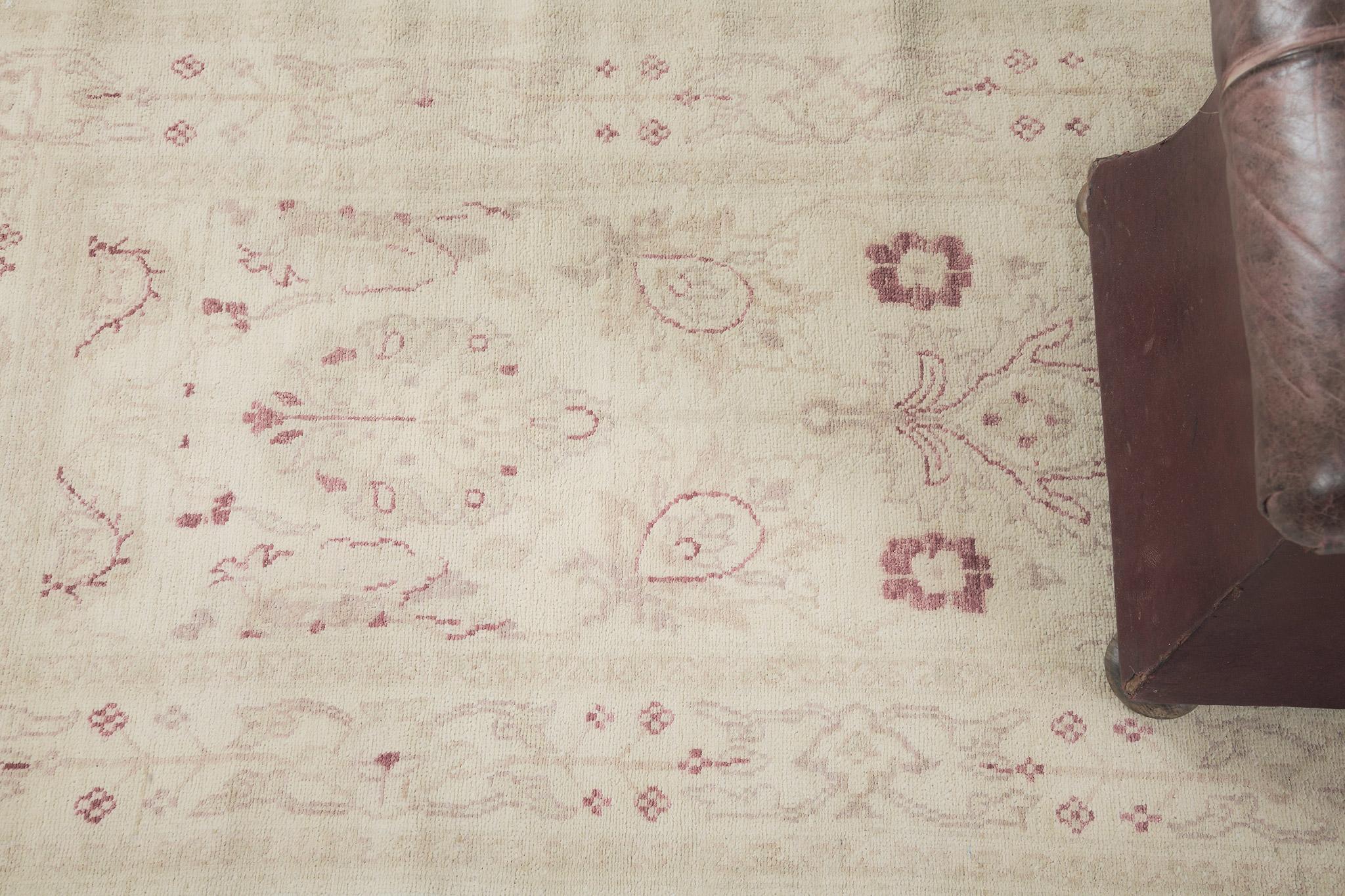 Annodato a mano Mehraban Tintura Naturale Sultanabad Design Runner Divine in vendita