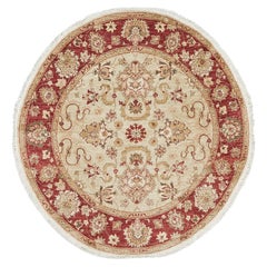 Mehraban Natural Dye Sultanabad Revival Round Rug