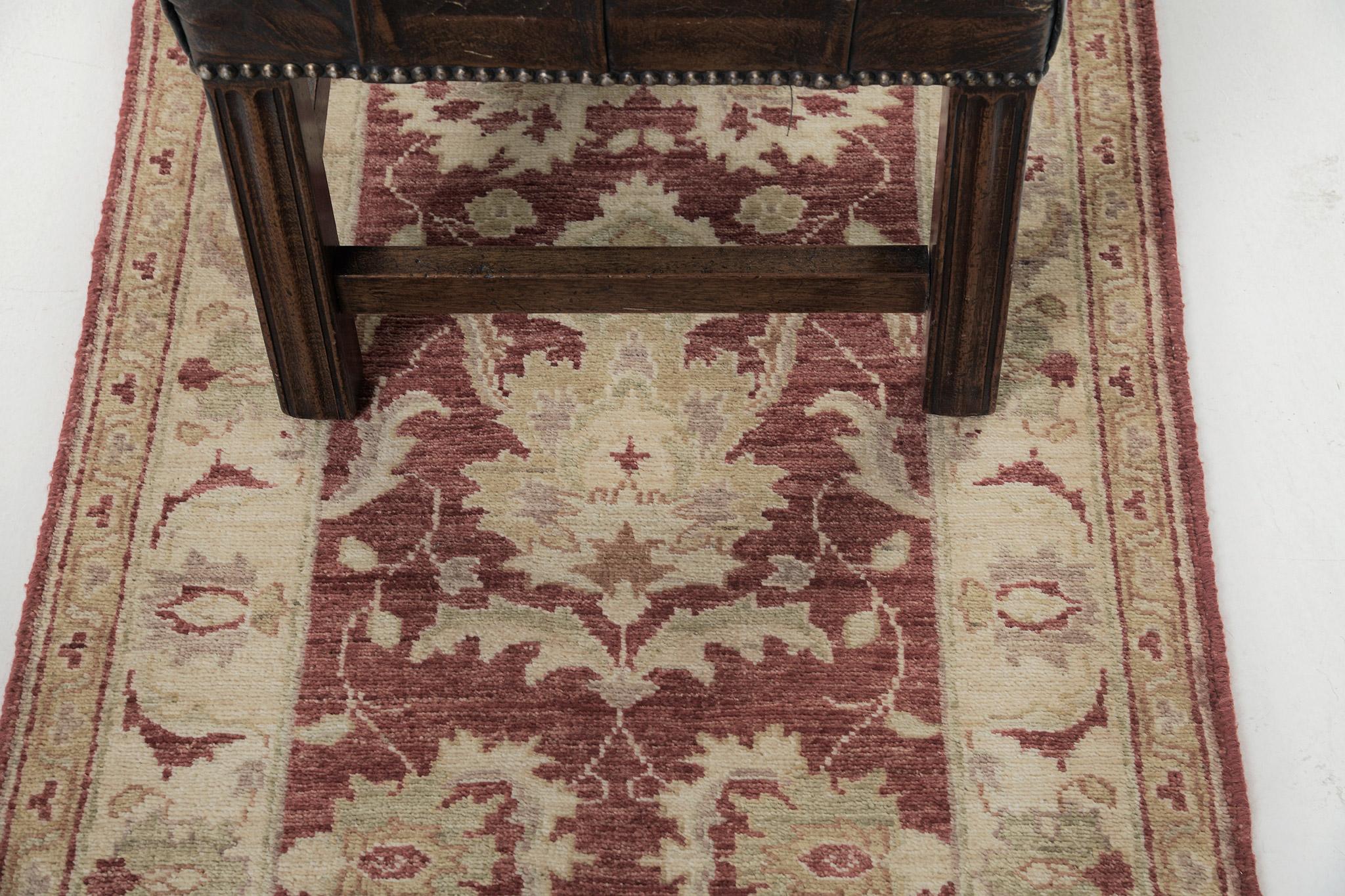 Mehraban Naturfarbstoff Sultanabad Revival-Teppich (Handgeknüpft) im Angebot