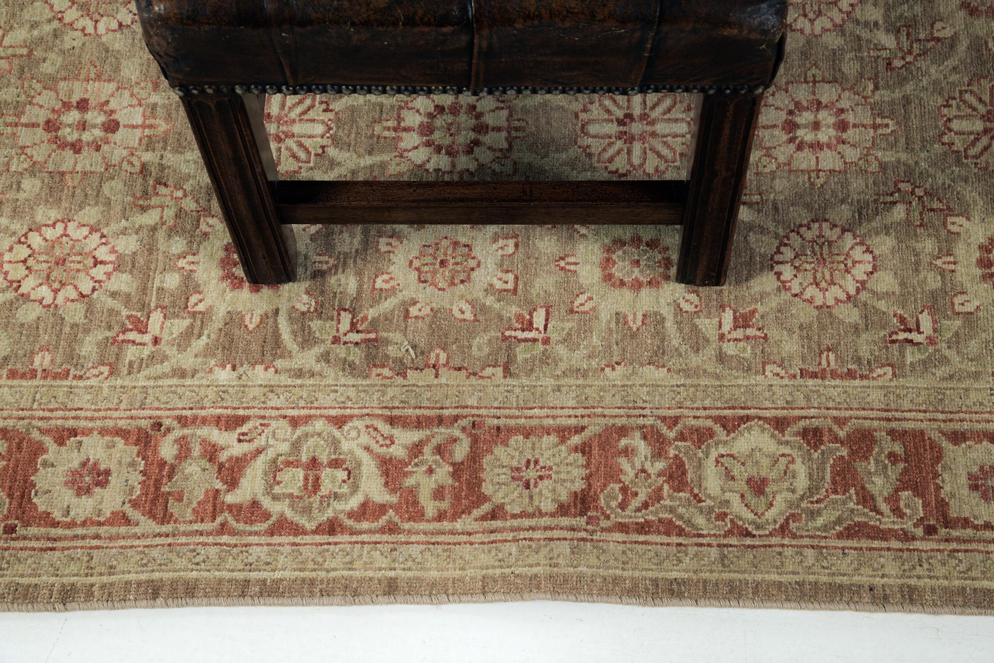 Mehraban Natural Dye Sultanabad Revival Runner In New Condition For Sale In WEST HOLLYWOOD, CA